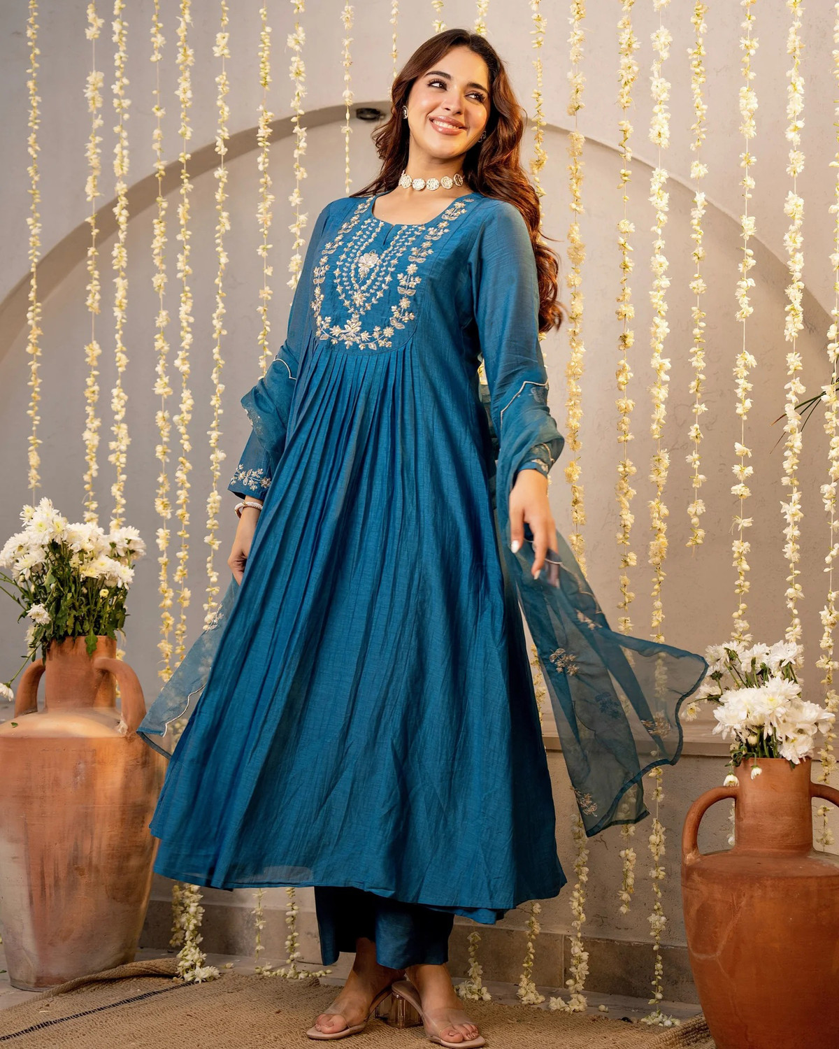 Image of Klosia Women Kurta Pant Dupatta Set