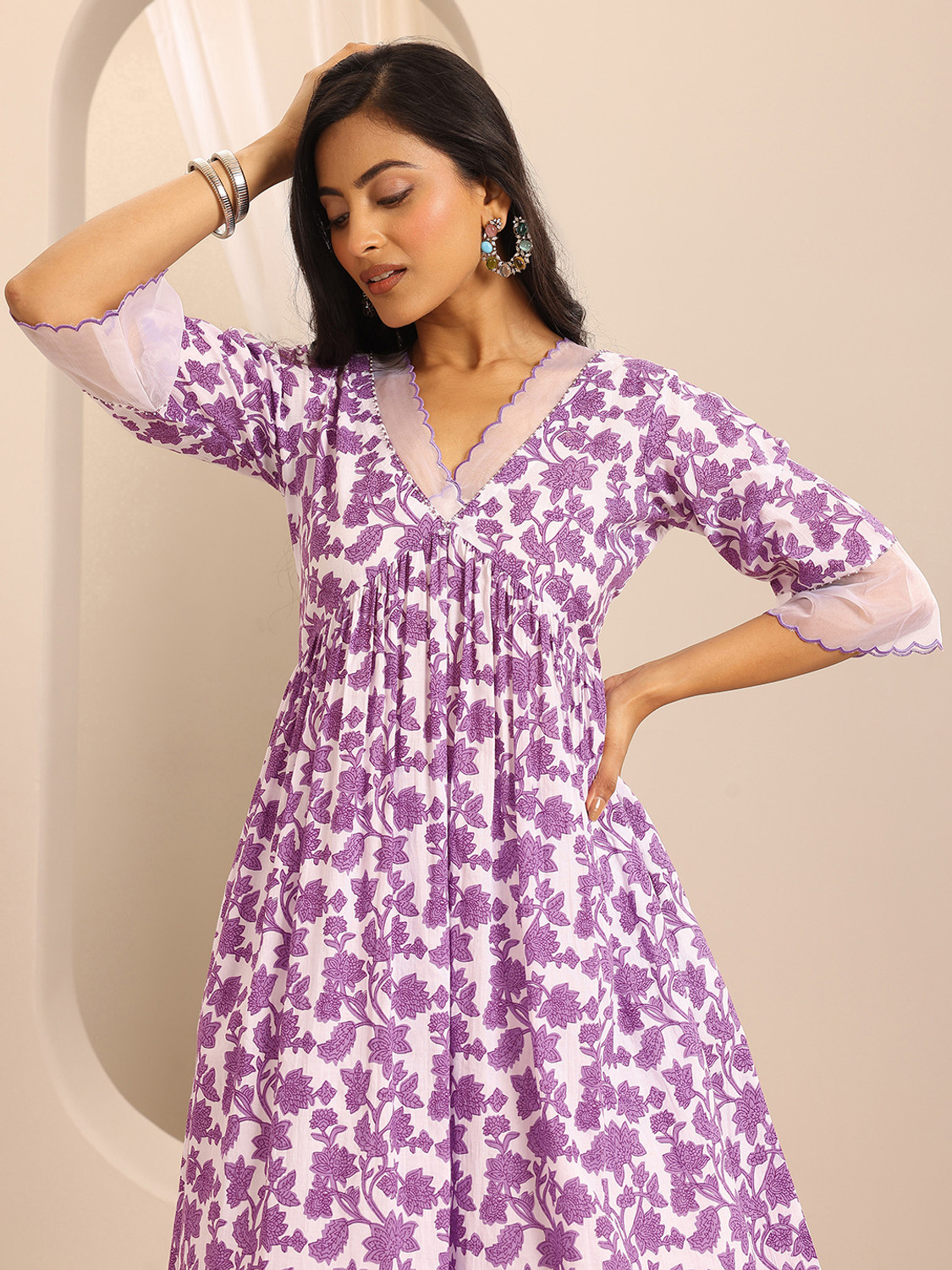 Image of LIBAS Women Kurta Palazzo Dupatta Set