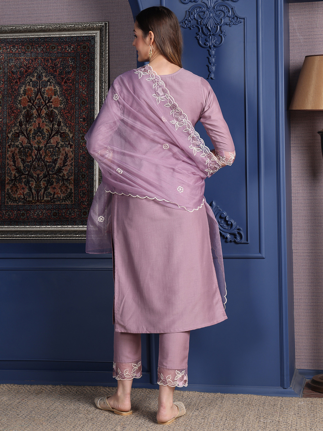 Image of berrylicious Women Kurta Pant Dupatta Set
