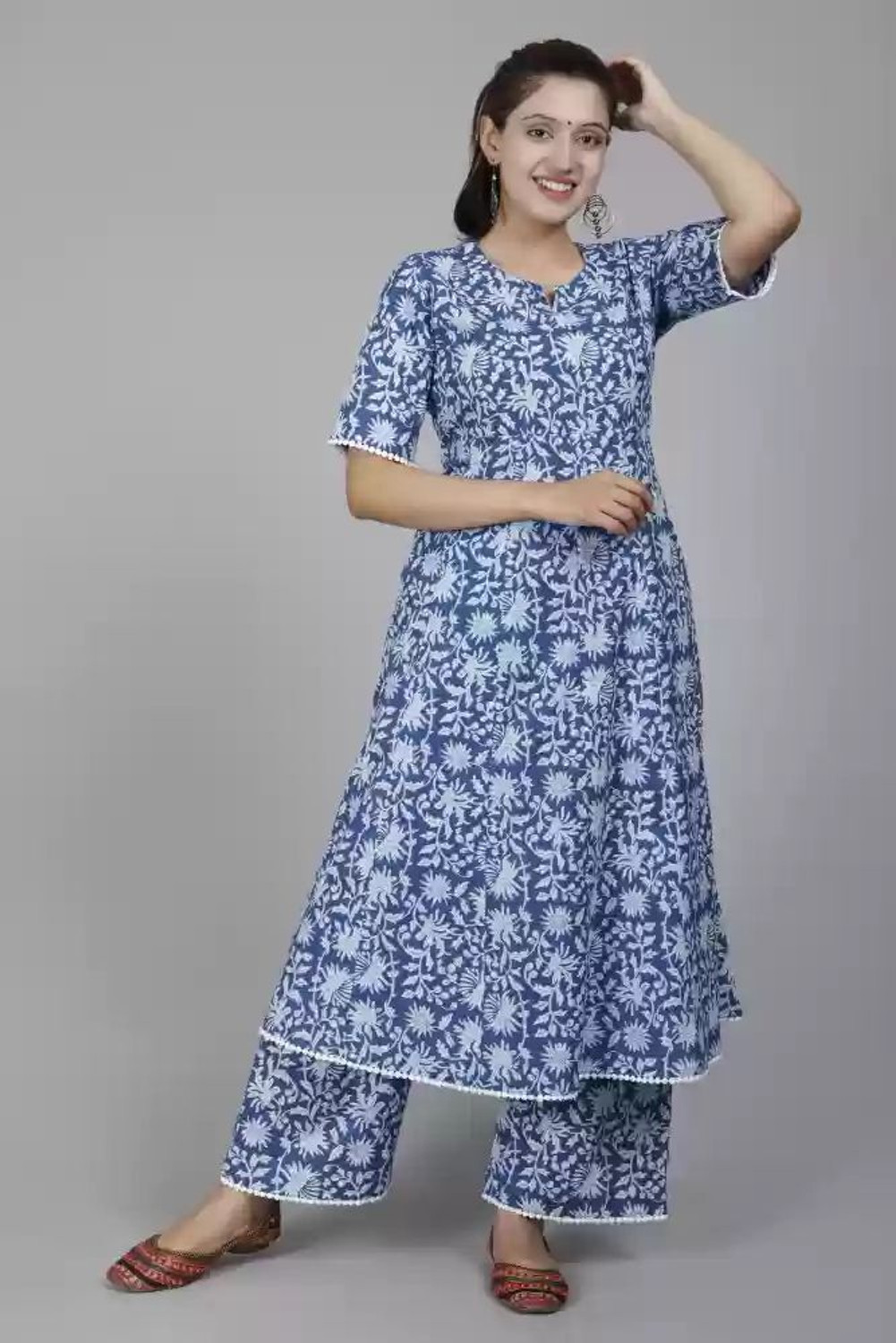 Image of SUBH LAXMI Women Kurta Palazzo Set