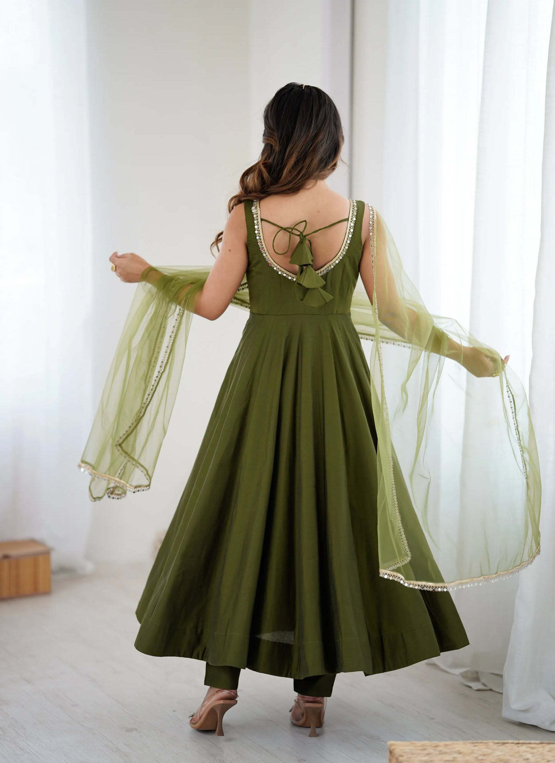 Image of CALLME TEXTILE & DESIGN Women Ethnic Top Pant Dupatta Set