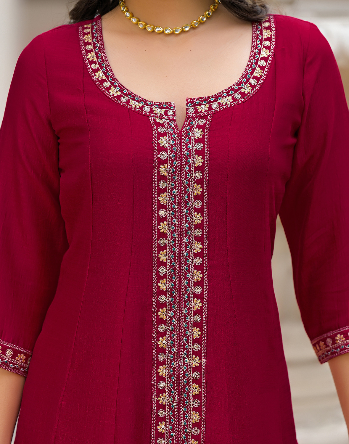 Image of Skylee Women Kurta Pant Dupatta Set