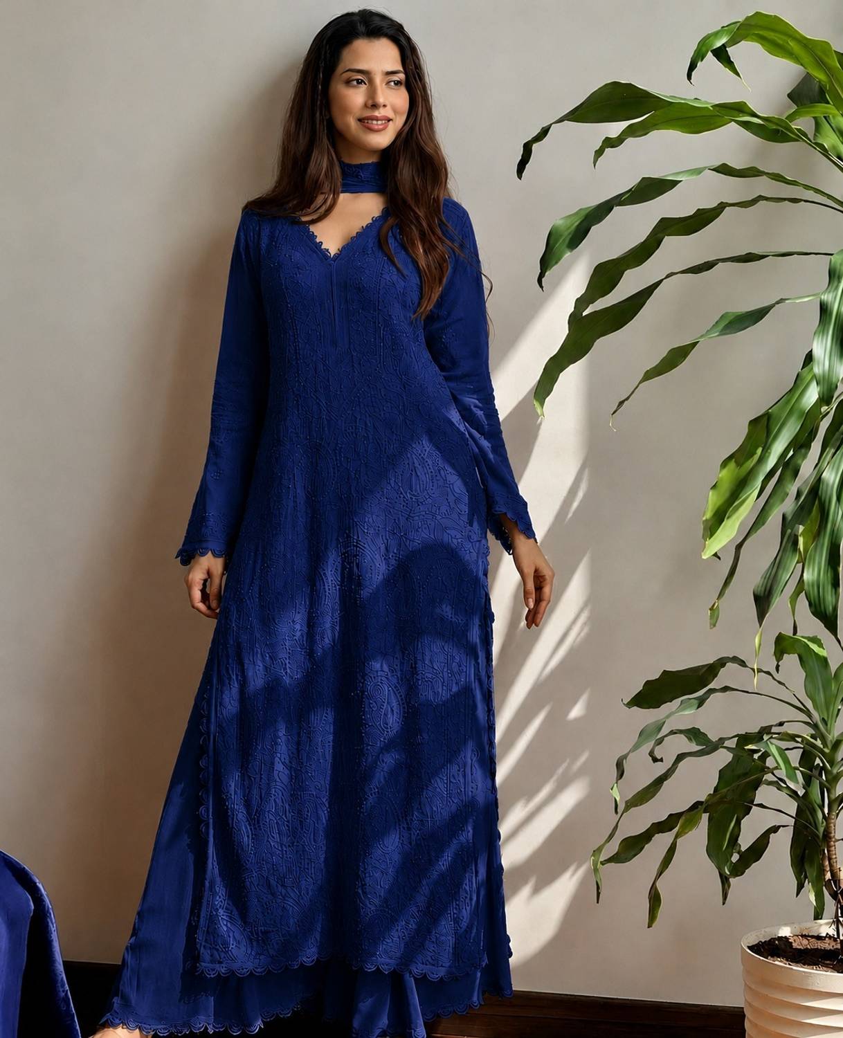KUBRICKA Women Kurta Palazzo Dupatta Set 37 ml - Image 2