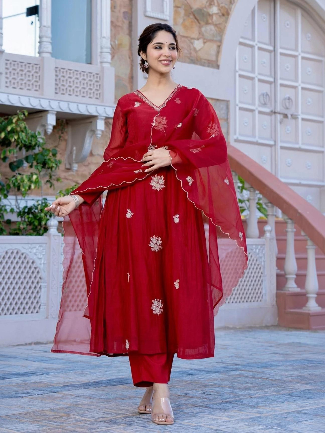 Image of Klosia Women Kurta Pant Dupatta Set