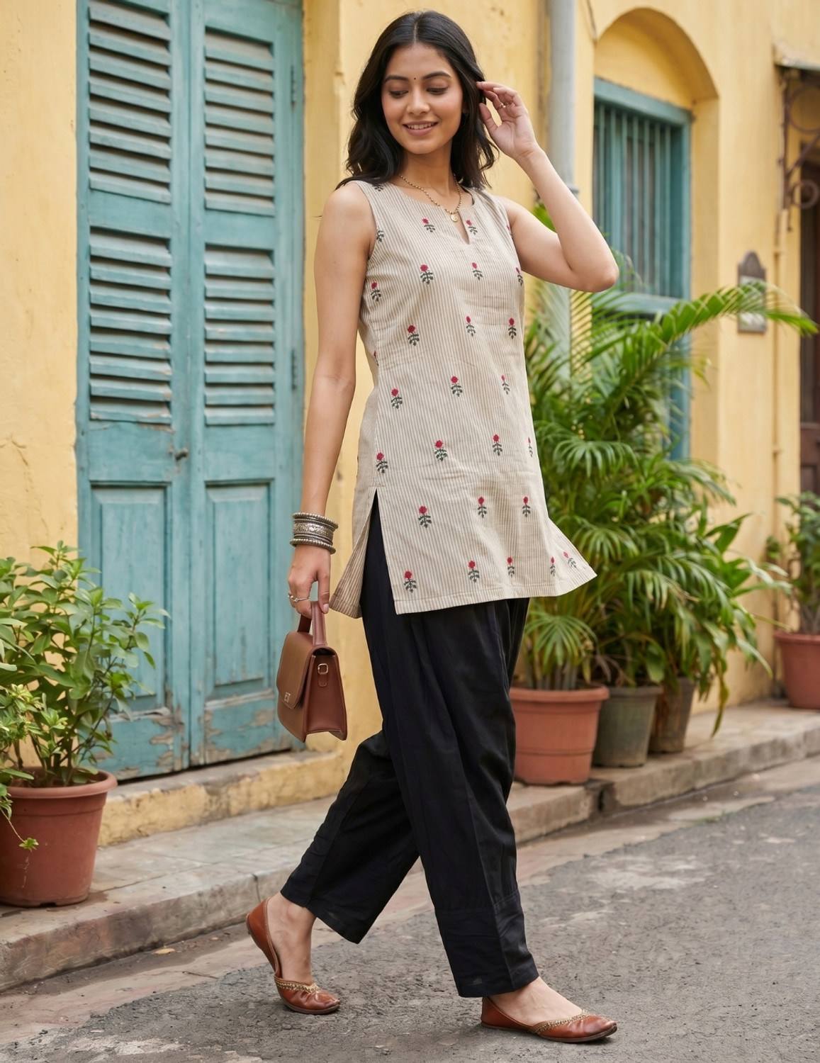 Image of Youthnic Women Kurti Salwar Set