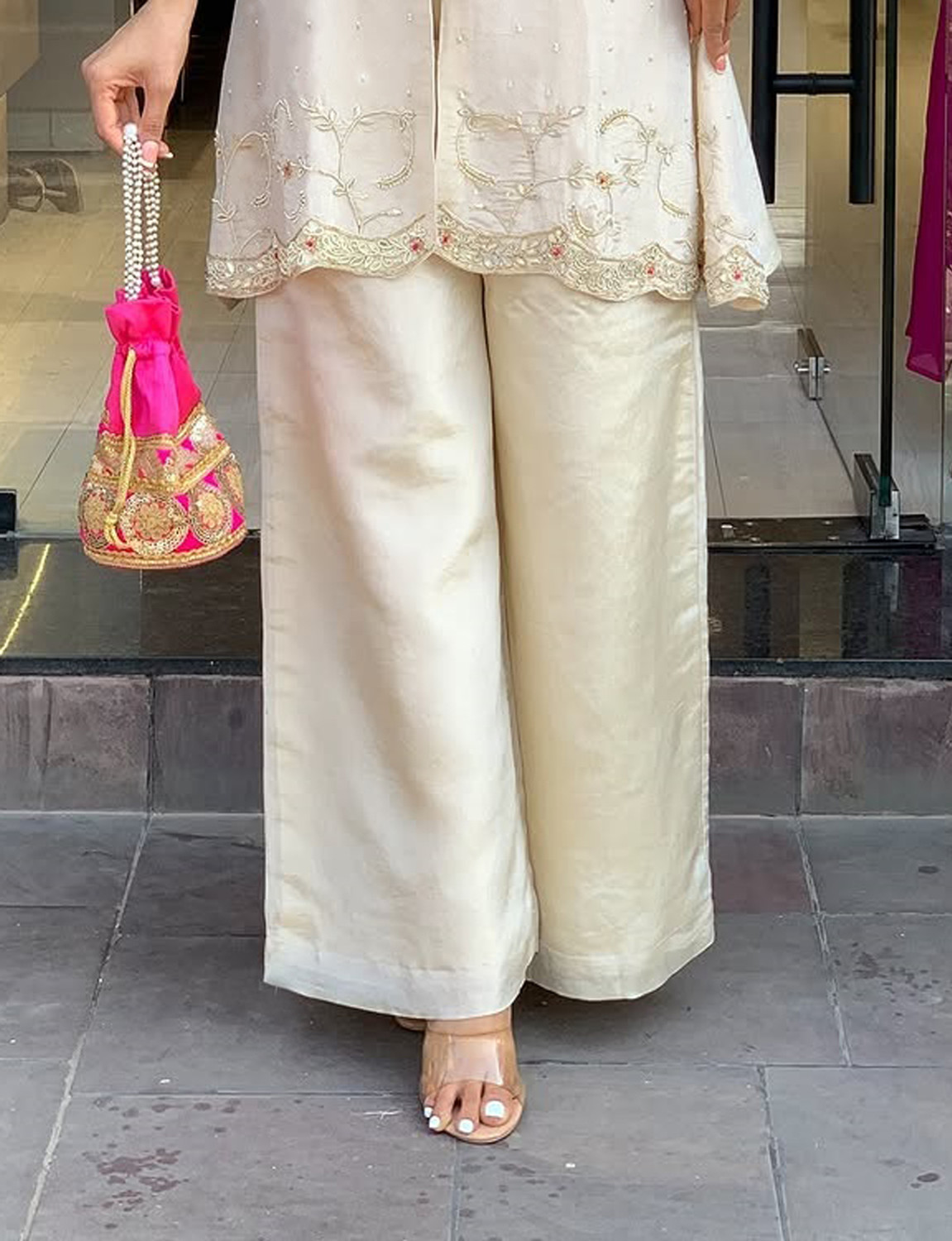 Image of Sashay Boutique Women Kurta Palazzo Set