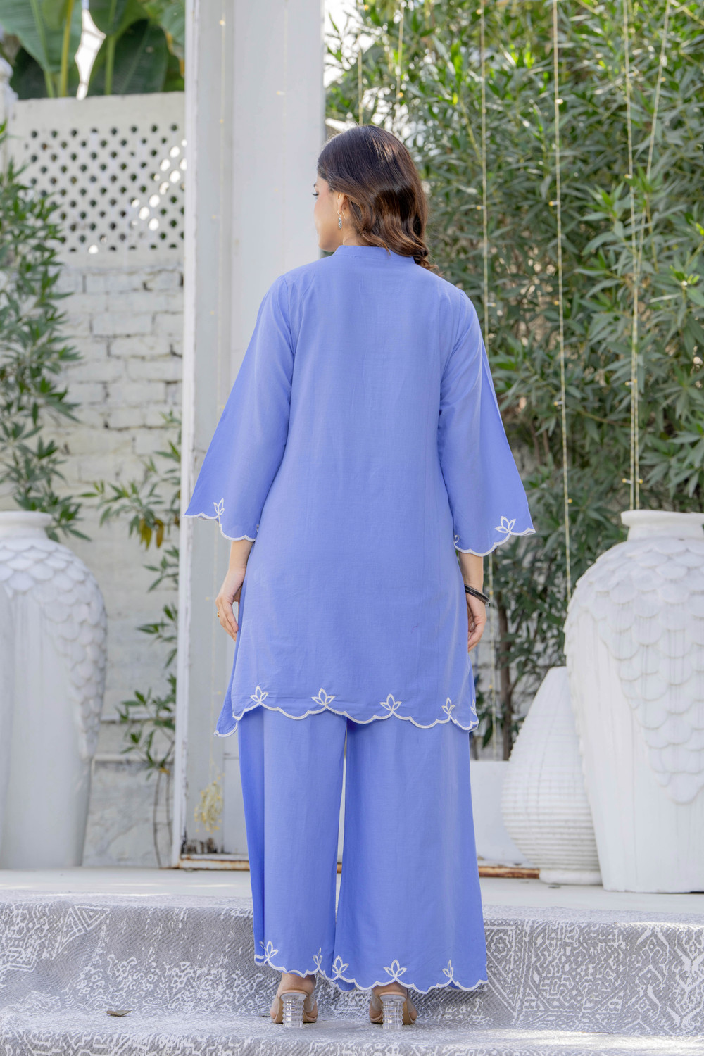 Image of CHARVI CREATION Women Kurti Palazzo Set