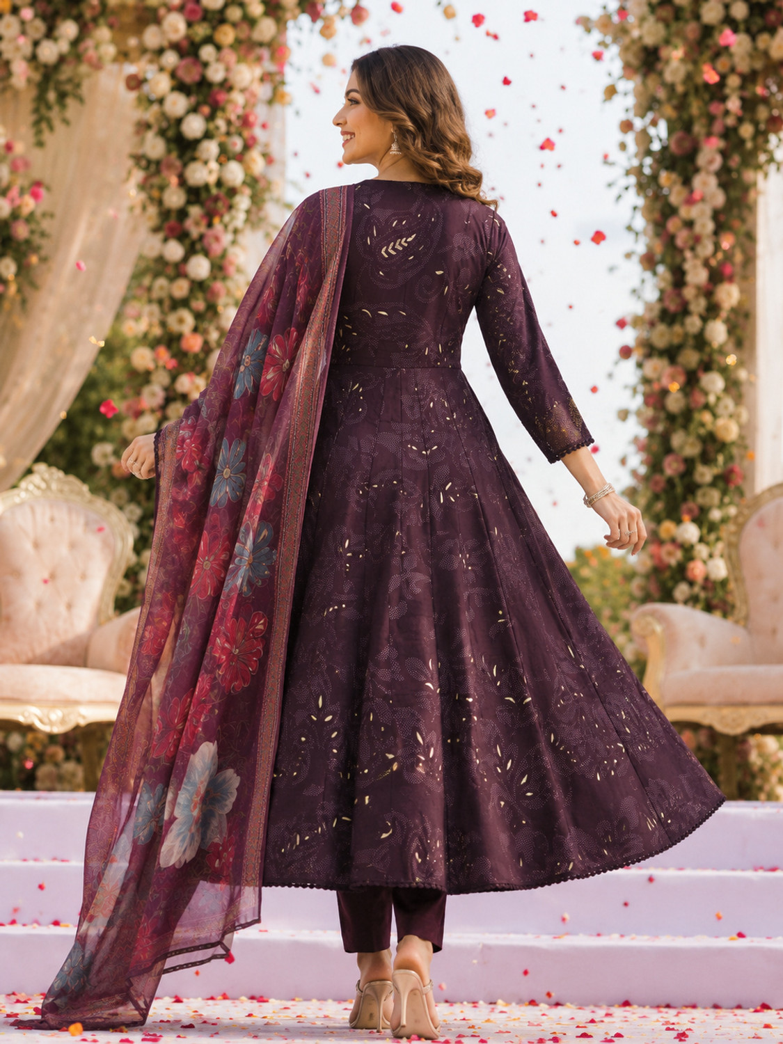 Image of berrylicious Women Kurta Pant Dupatta Set