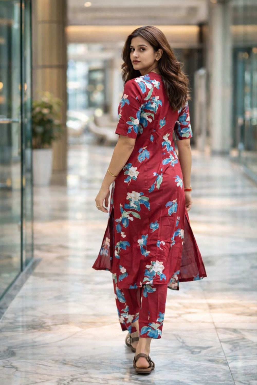 Image of Kharoliya Women Kurta Palazzo Set