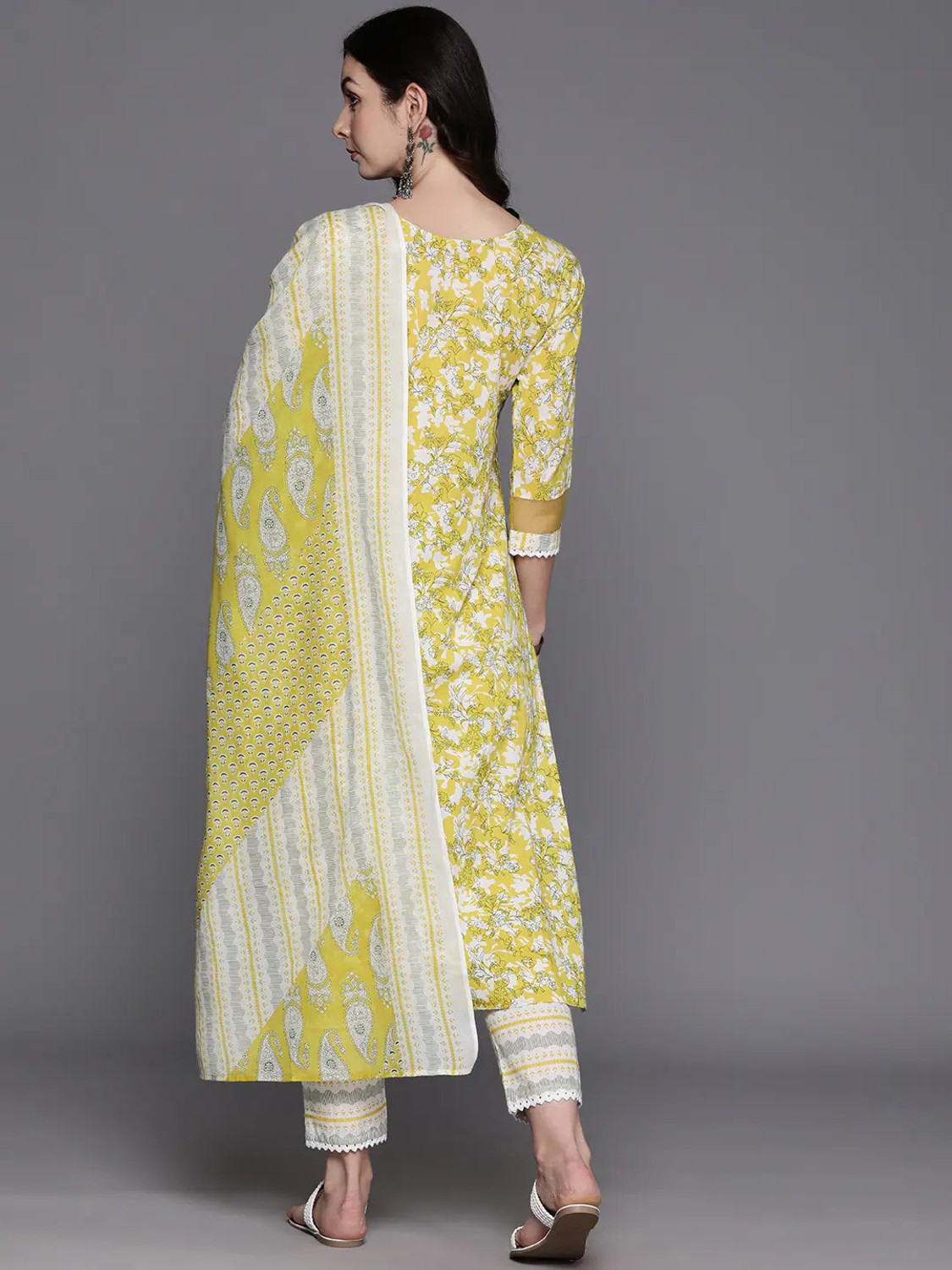 Image of Lamba Creations Women Kurta Pant Dupatta Set