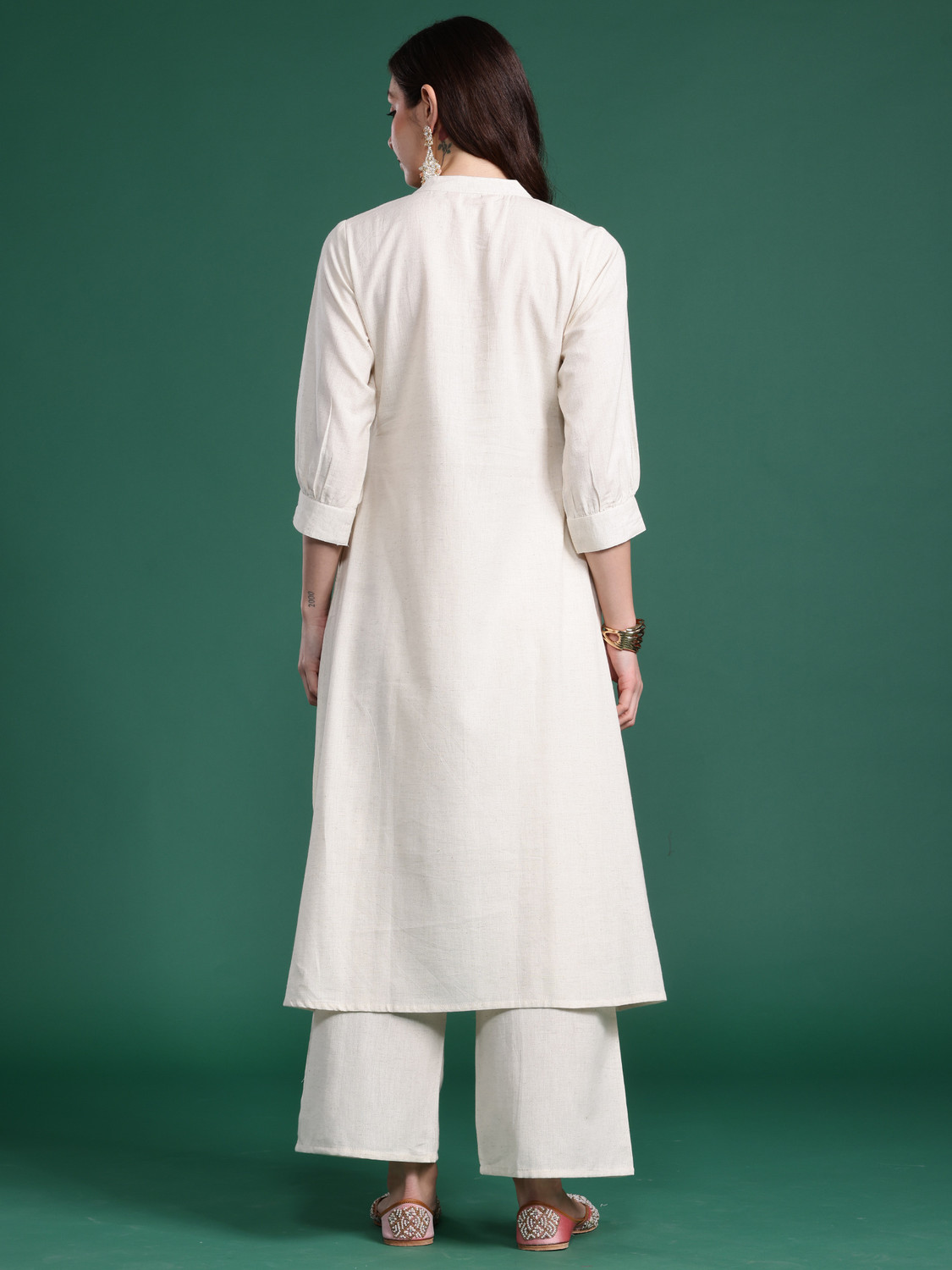 Image of Indo Era Women Kurta Palazzo Set