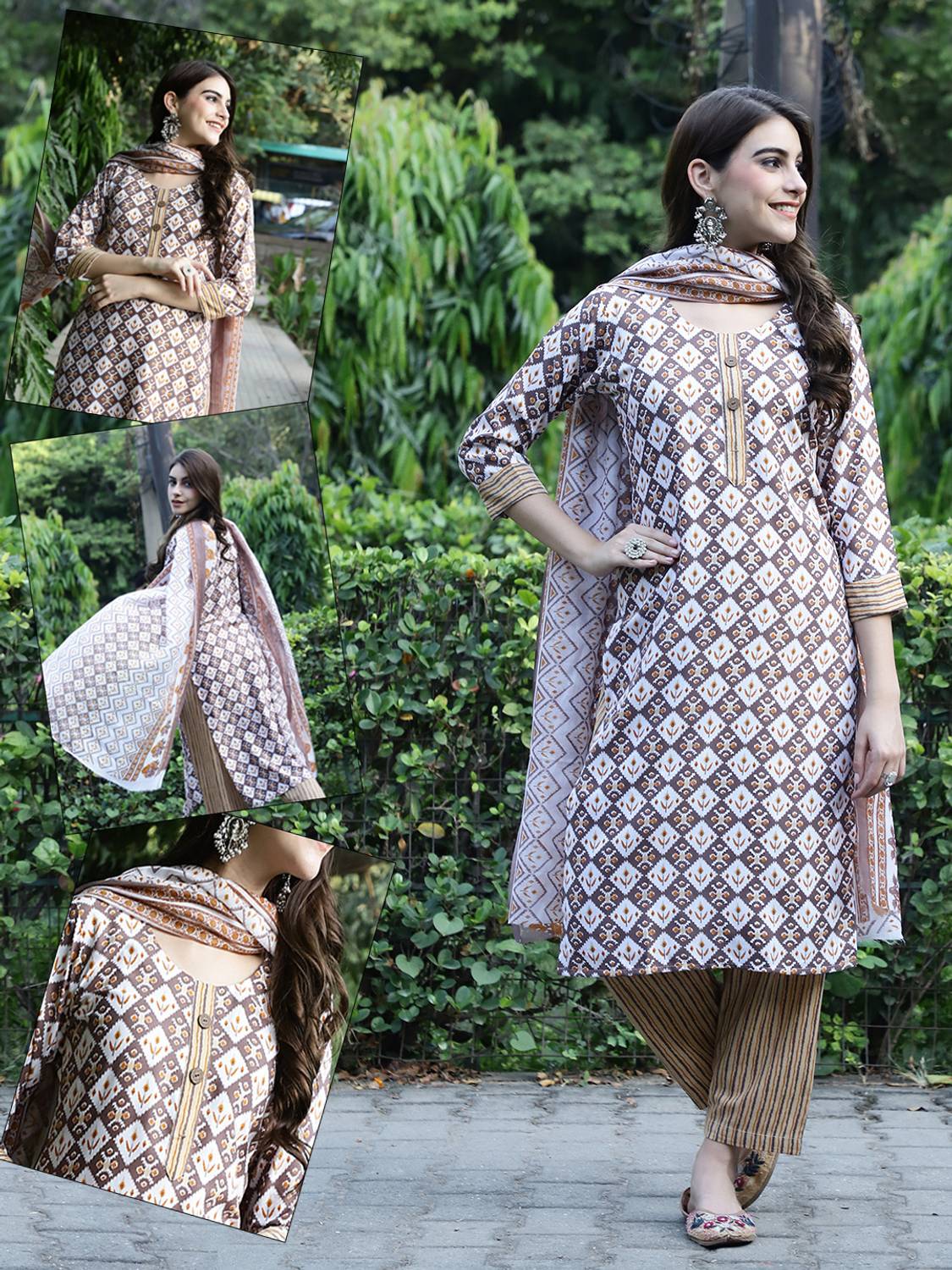 7Threads Women Kurta Pant Dupatta Set