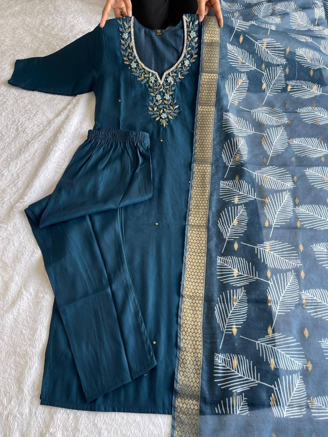 RAJLAXMI Women Kurti Palazzo Dupatta Set - Image 4