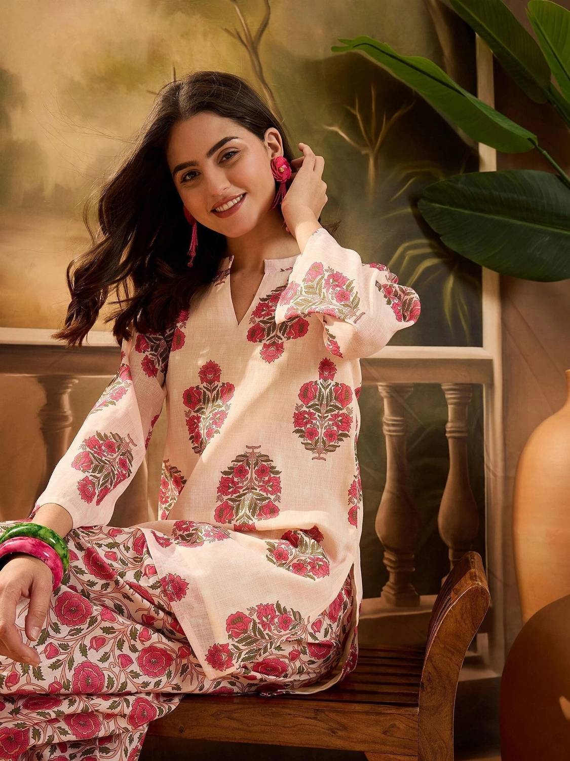 MADNO Women Kurti Salwar Set - Image 1