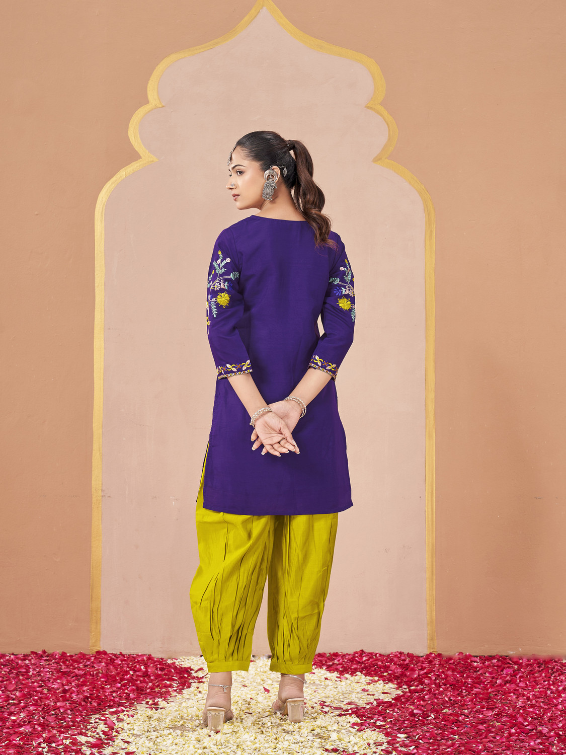 Image of Tikhi Imli Women Ethnic Top Salwar Set