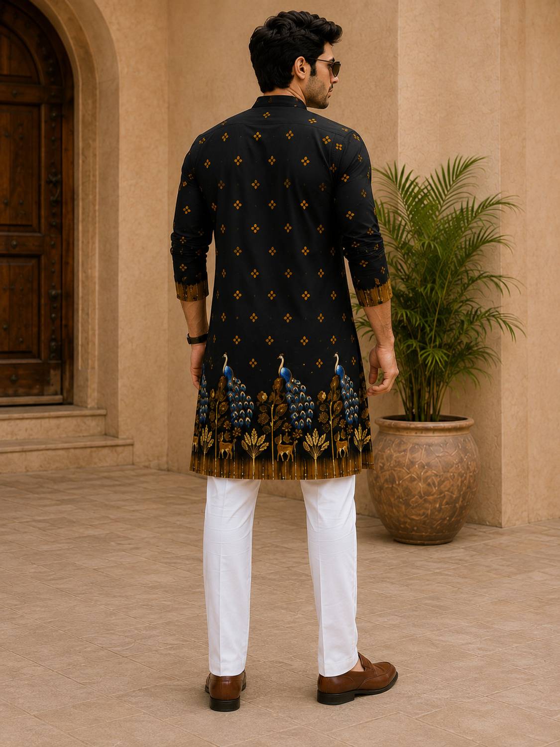 MENTIFIC Men Kurta Pyjama Set - Image 3