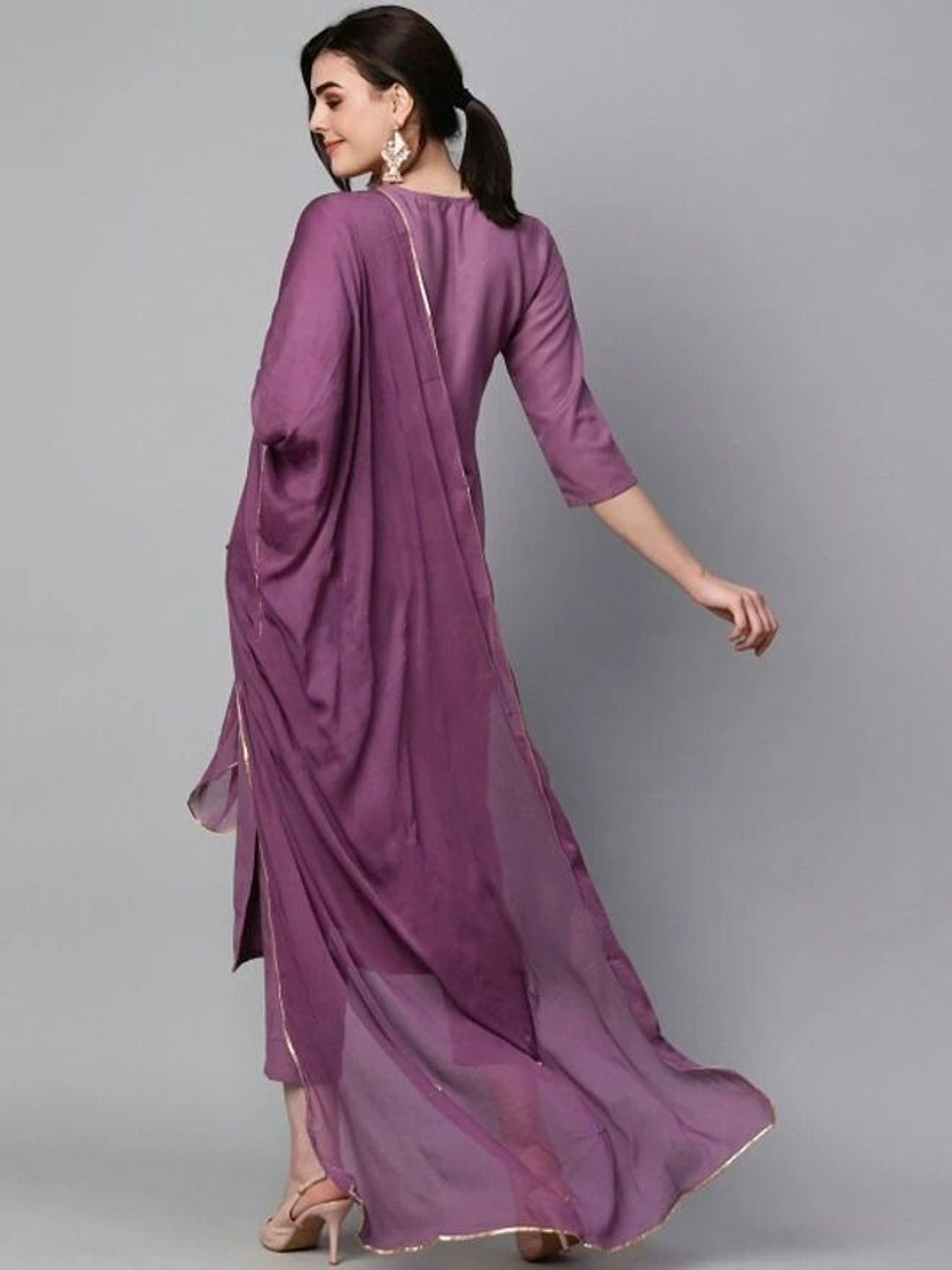 Image of Zinariya Fab Women Kurta Pant Dupatta Set