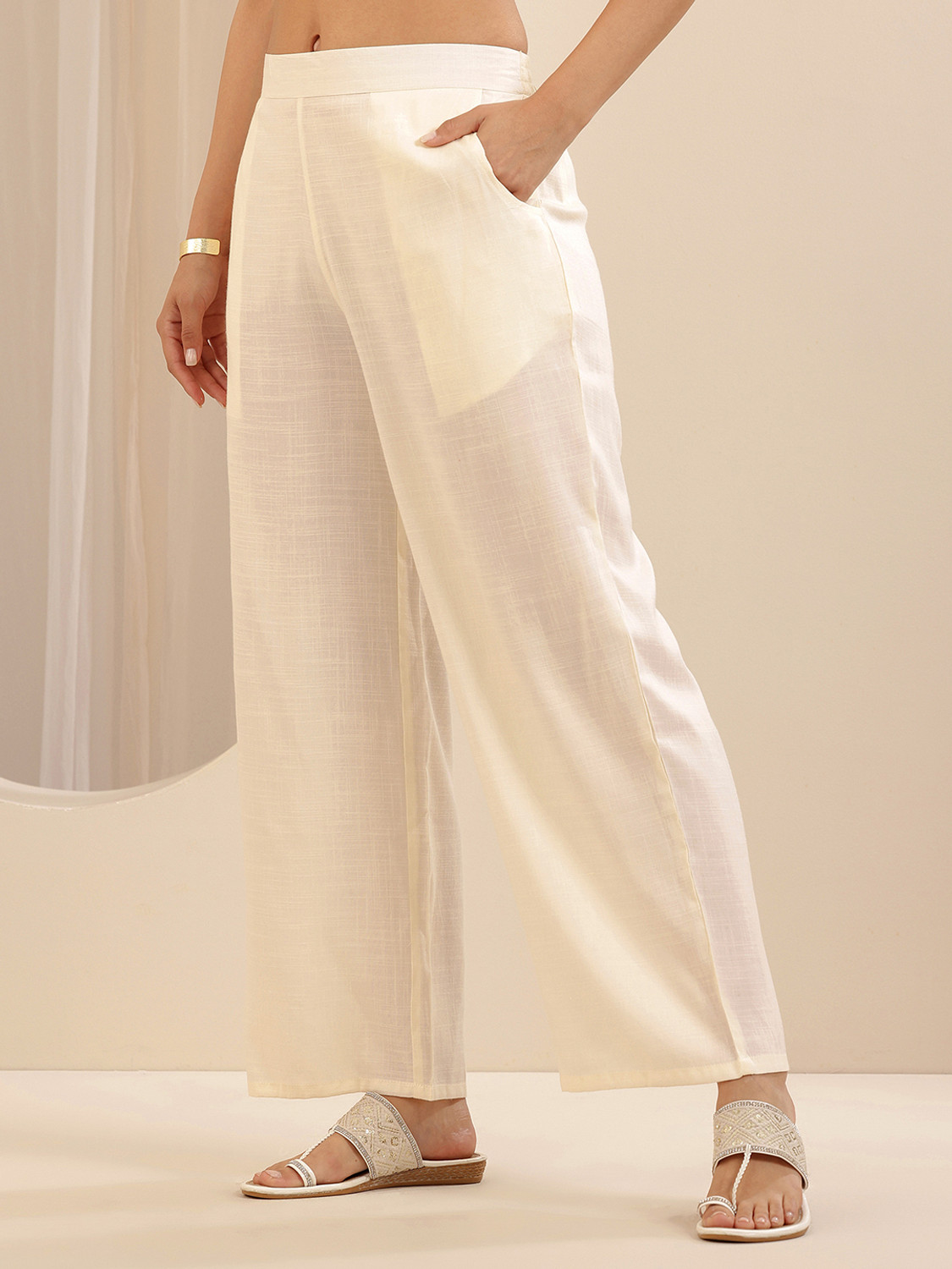 Image of LIBAS Women Kurta Palazzo Dupatta Set
