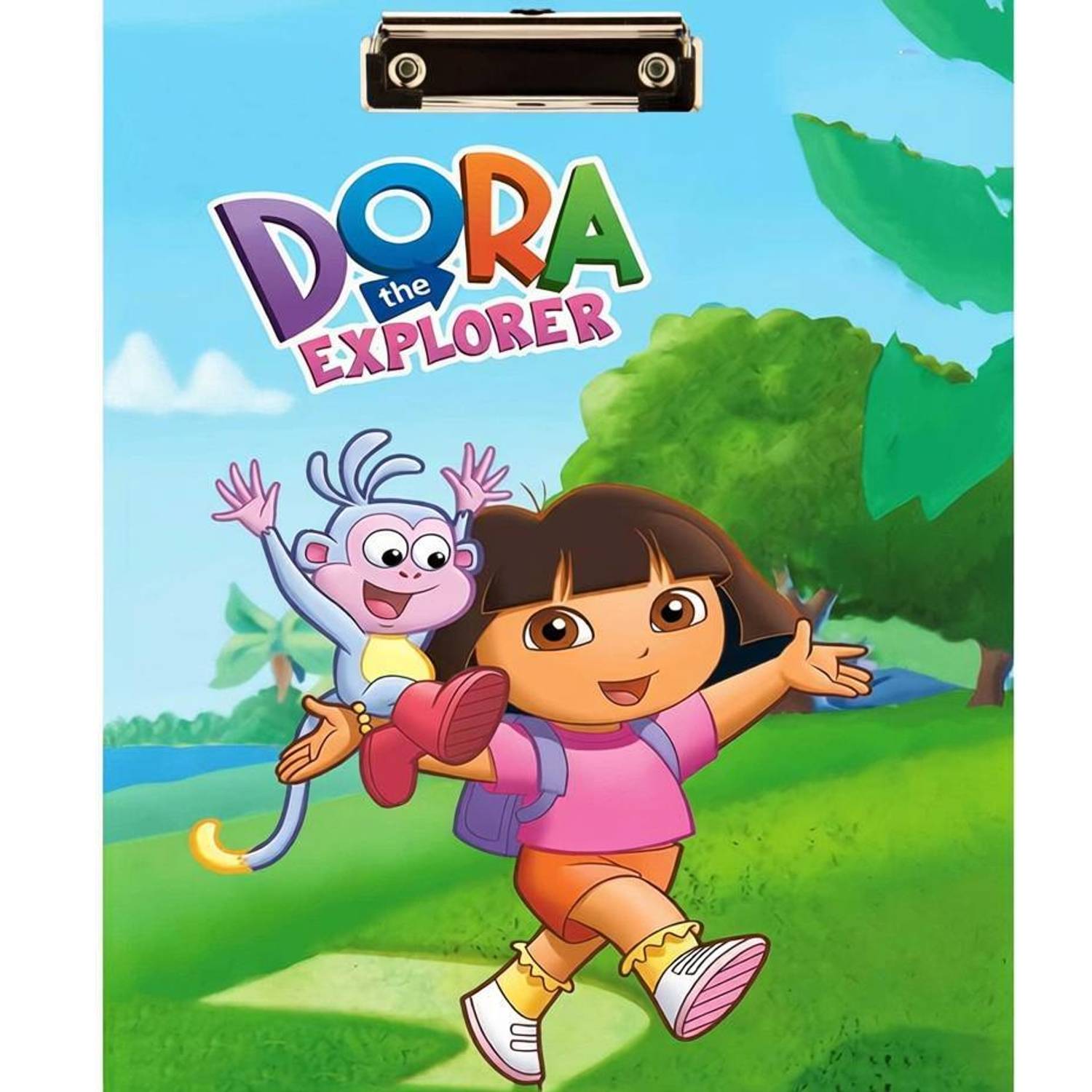 BPDESIGNSOLUTION Dora Explorer Digital Reprint Clipboard Exam Pad (14x9.5 Inches) Premium Quality