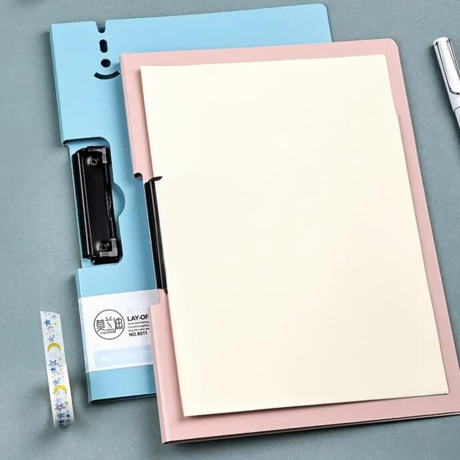 Image of 4tens File Pad A4 360 Over Flip Writing Pad Waterproof Foldover Clipboards File Folder