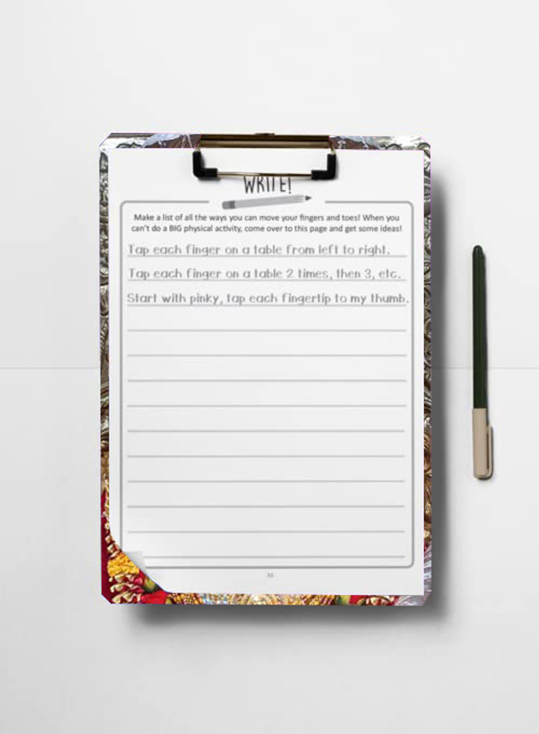 Image of ShreeJiPrinting Design A4 Size Examination Pad For Students - 1333