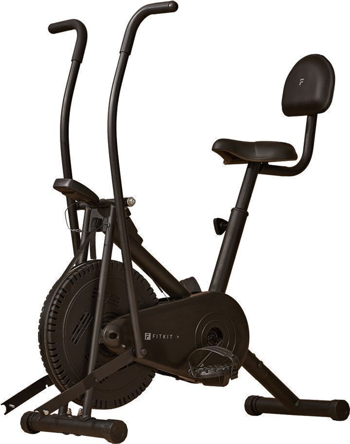 Image of FITKIT 2-in-1 Air Bike Moving & Static Exercise Cycle Max user 120kg Home Use Exercise Dual-Action Stationary Exercise Bike