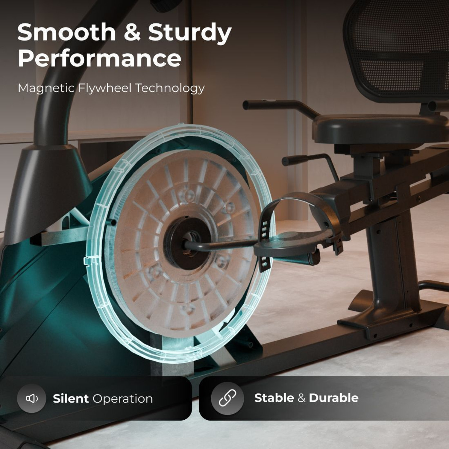 Image of Cult SmartBikeBariPro Magnetic Recumbent Bike| 8Kg Flywheel | Max Wgt: 150Kg |HomeUse Recumbent Stationary Exercise Bike