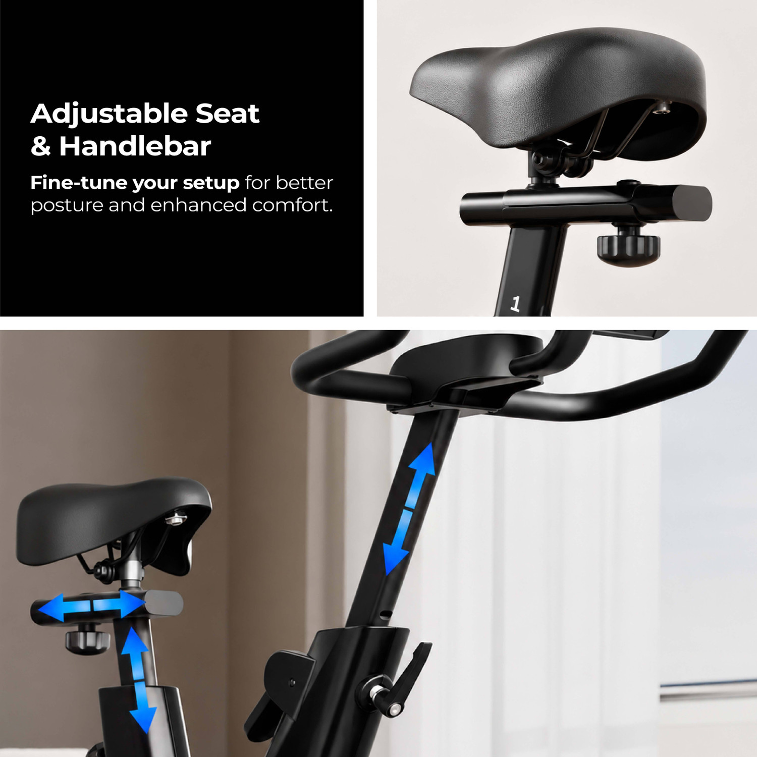 Image of Lifelong Magnetic Spin Fitness Bike with 12Kg Flywheel for home workout Upright Stationary Exercise Bike