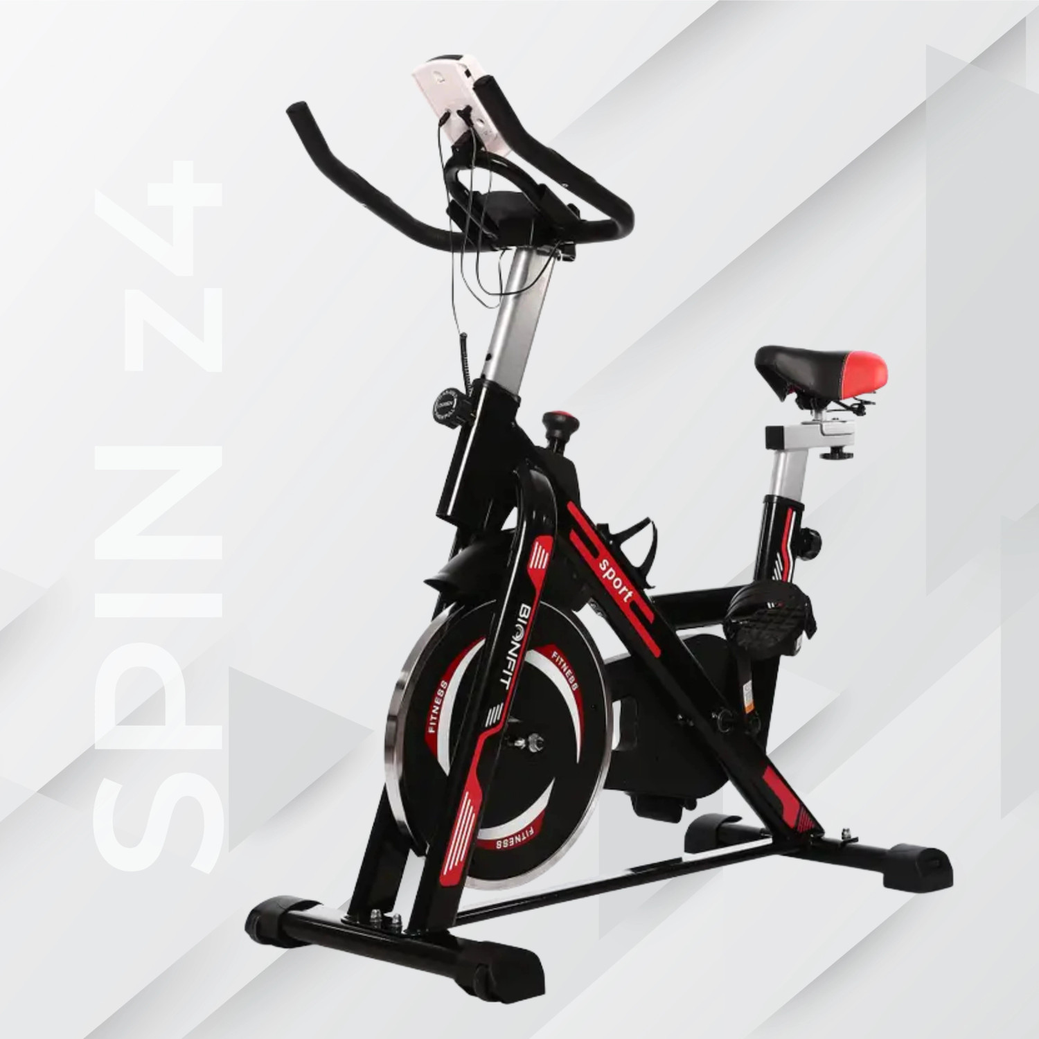 BIONFIT Spin z4 Cardio Gym Cycle for Home Fitness, Friction Resistance, 8 Kg Flywheel Spinner Exercise Bike