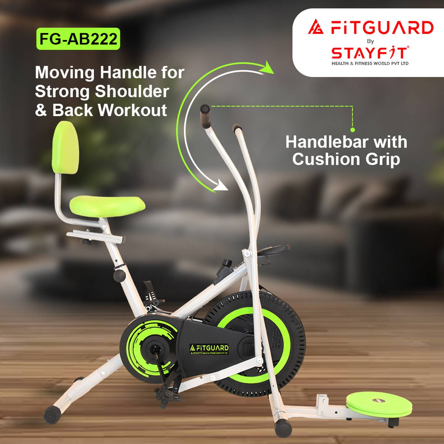FITGUARD FG-AB 222 Dual Fitness Bike - Image 4
