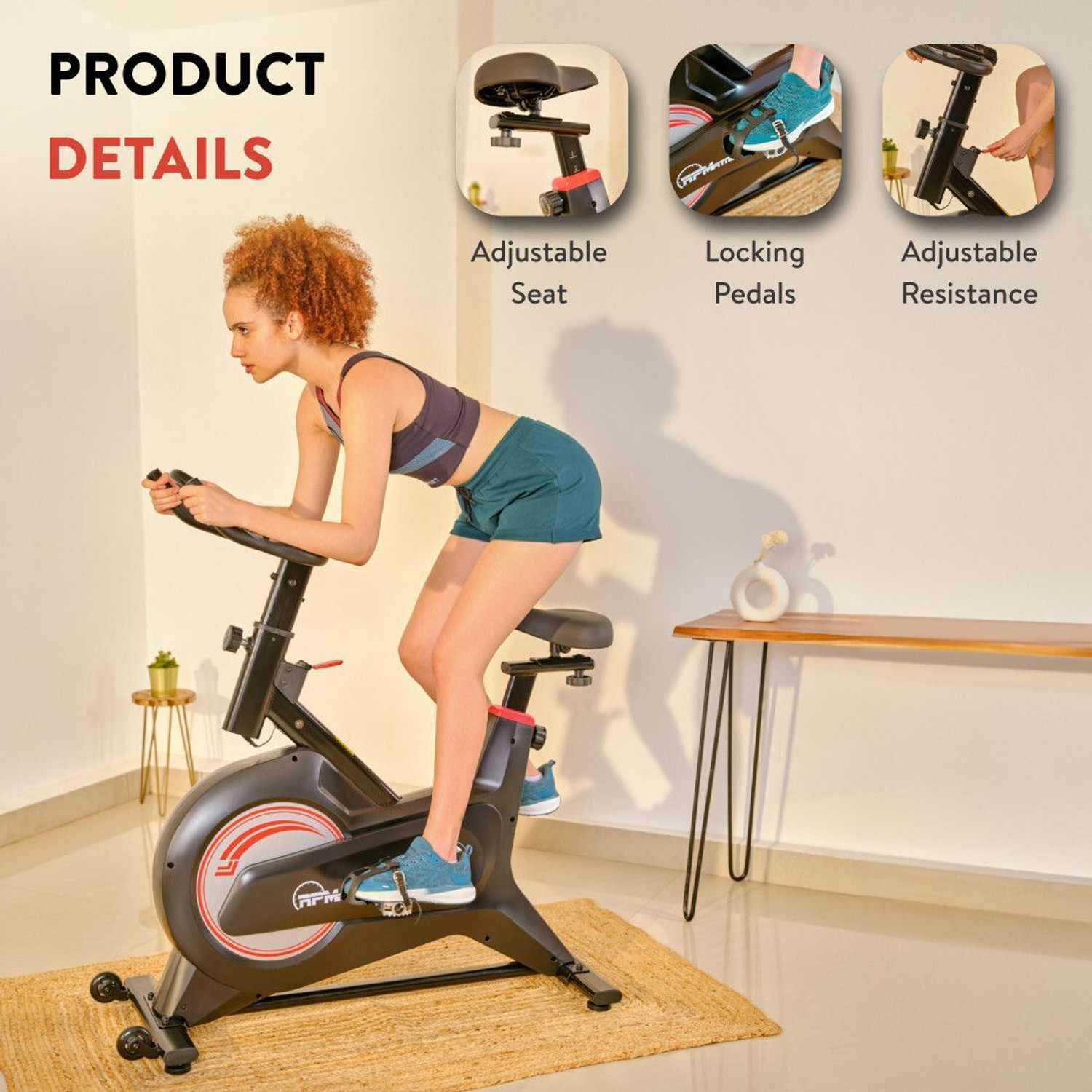 Image of RPM Fitness by Cult RPM600 (13.22lbs Flywheel) | Max Weight: 110kg For Home Gym Workout Spinner Exercise Bike