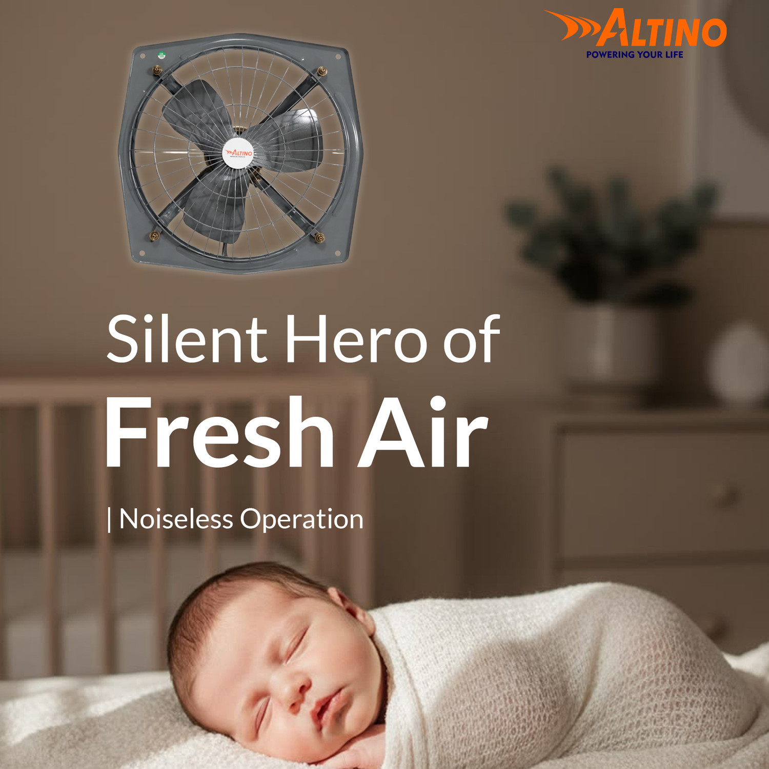 Image of ALTINO 12 inch | Rust Proof | Dust Protection | Kitchen Use 300 mm Exhaust Fan