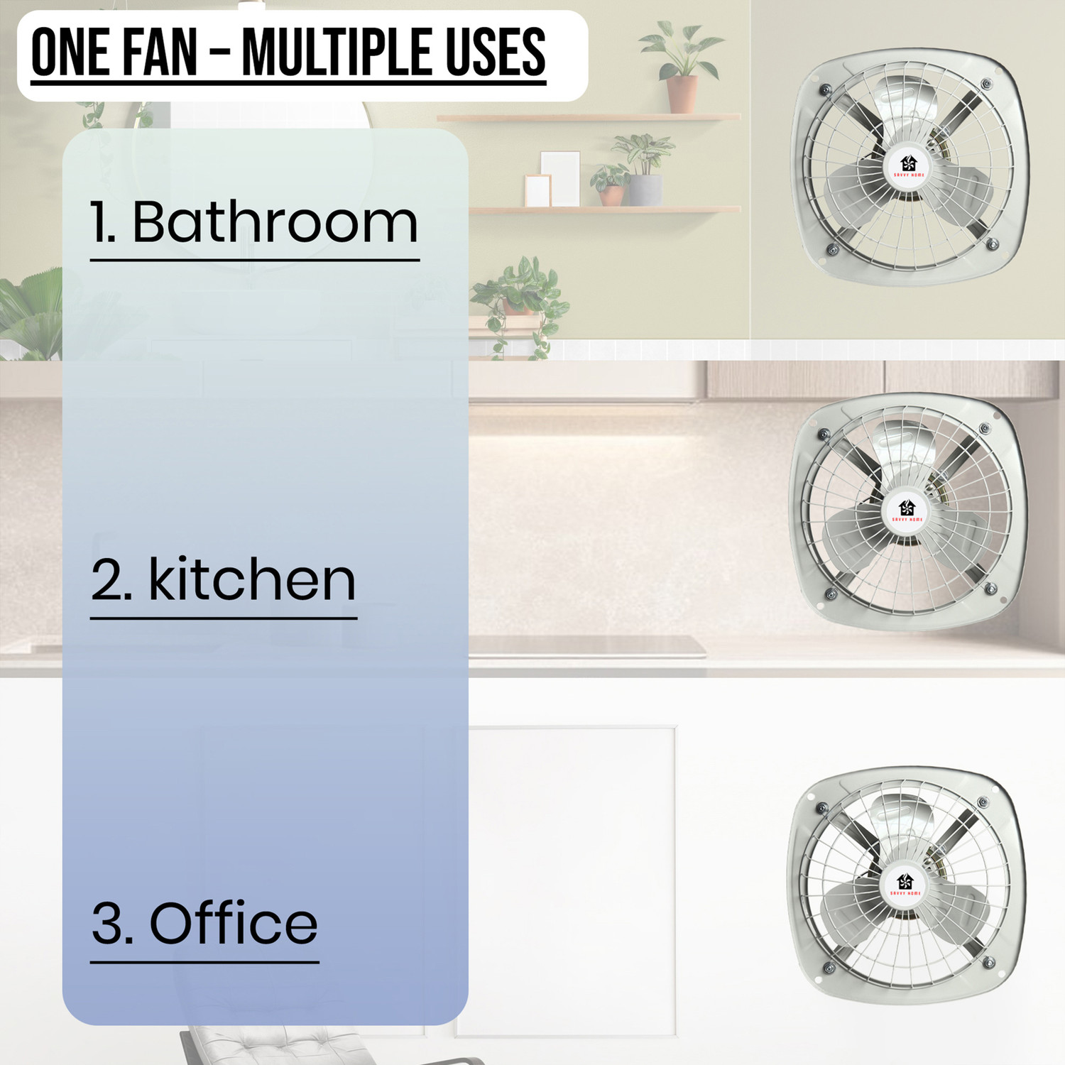 Image of Savvy Home 9 Inch Ultra High Speed Fresh Air Fan 230 mm Exhaust Fan