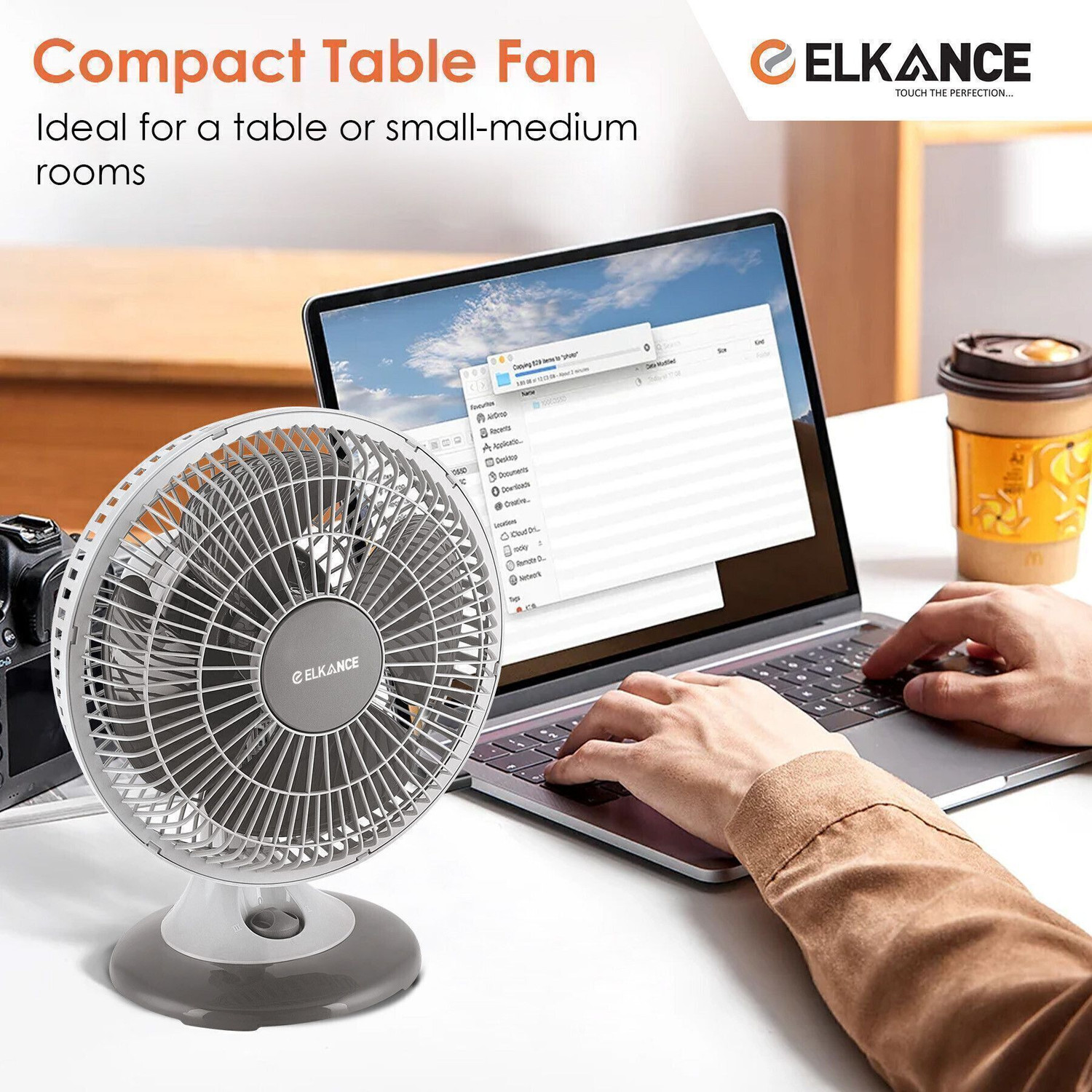 Image of ELKANCE Swift ( 9 Inch | Low Noise | Silent Operation | Copper Motor 225 mm Exhaust Fan