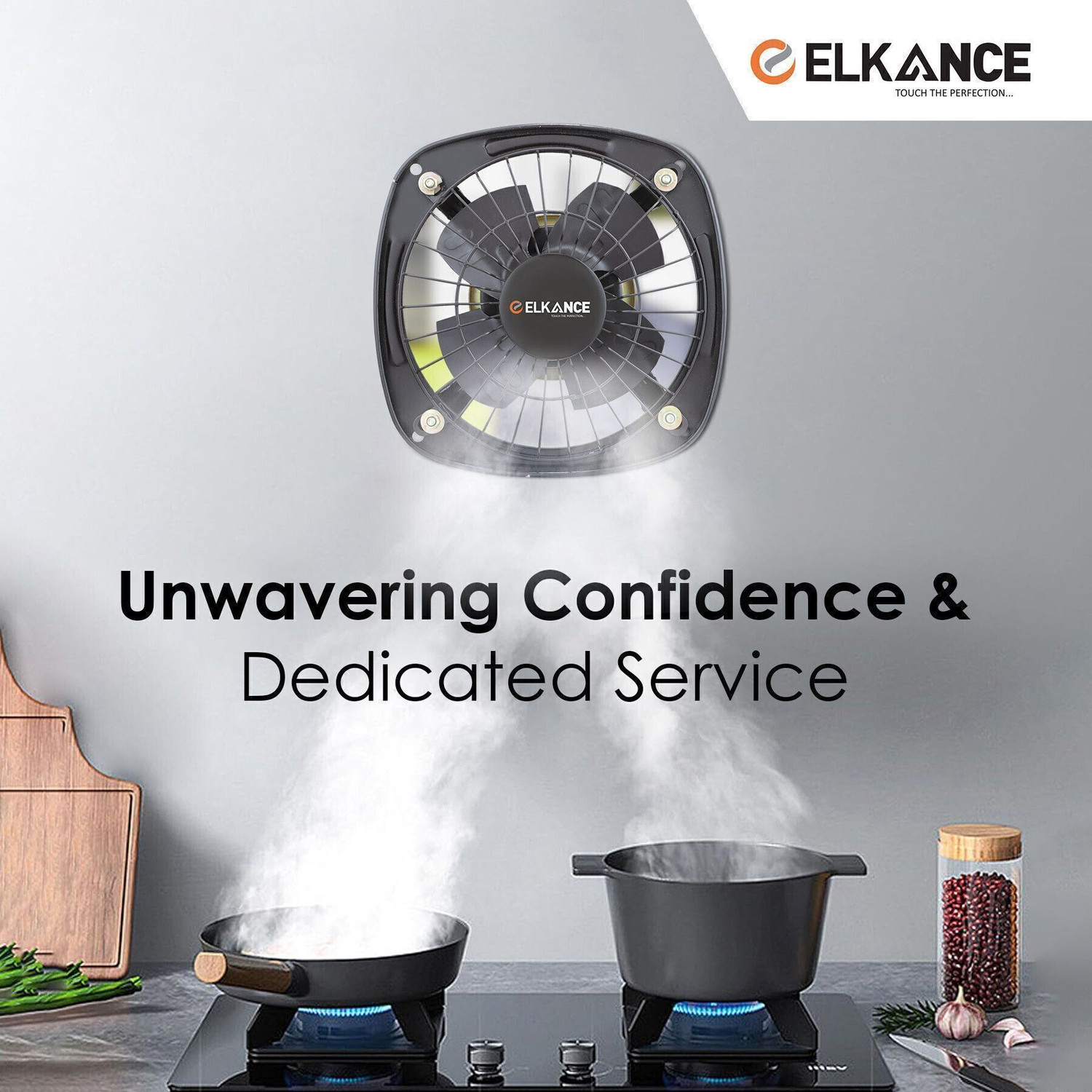 Image of ELKANCE Fresco ( 6 Inch | Ultra High Speed | Axial Flow | Eco Friendly 150 mm Exhaust Fan