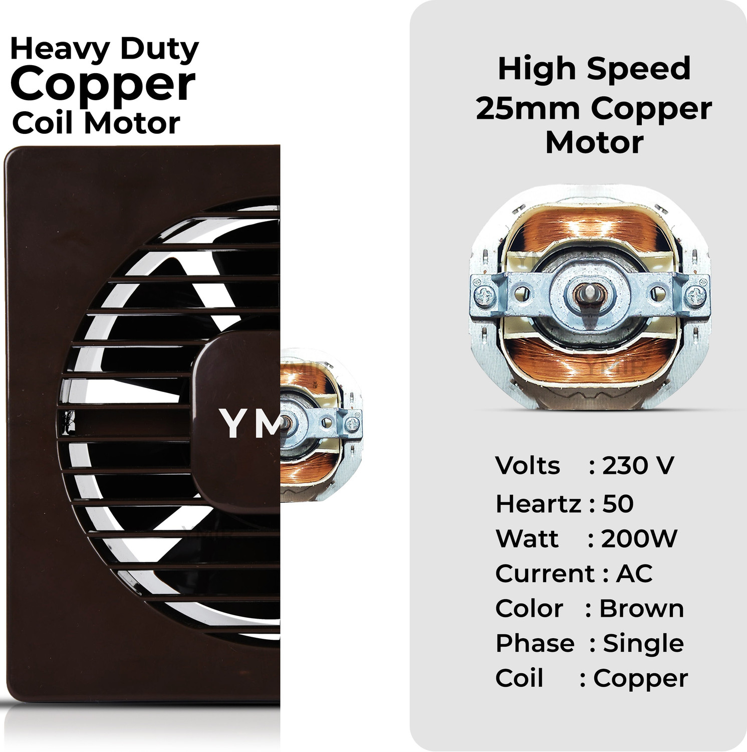 Image of Ymir Infinity 6 inch Exhaust | High Speed | Silent Operation | Axial Flow 150 mm Exhaust Fan