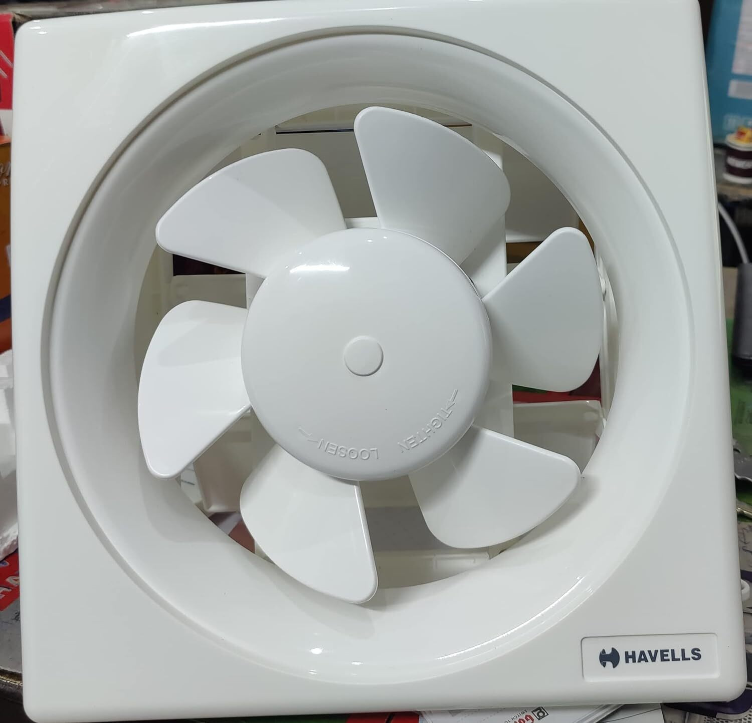 Image of HAVELLS Thrill Air DX | Dust Protection | Kitchen Use | Bathroom Use | Industrial Use 250 mm Exhaust Fan