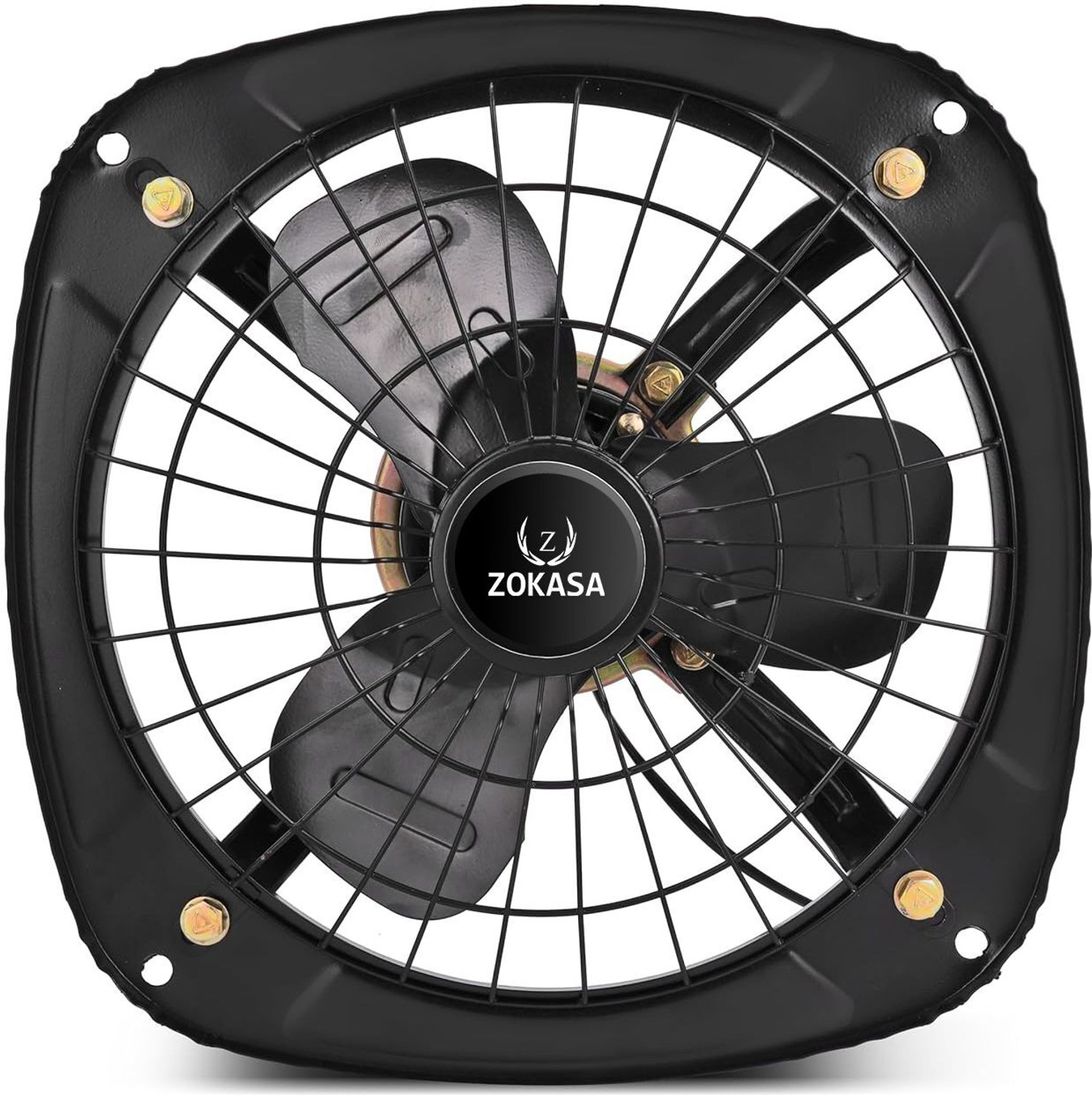 Image of Zokasa Astor 9 Inch Heavy | Copper Motor | Heavy Duty | Kitchen Use 225 mm Exhaust Fan (BLACK)