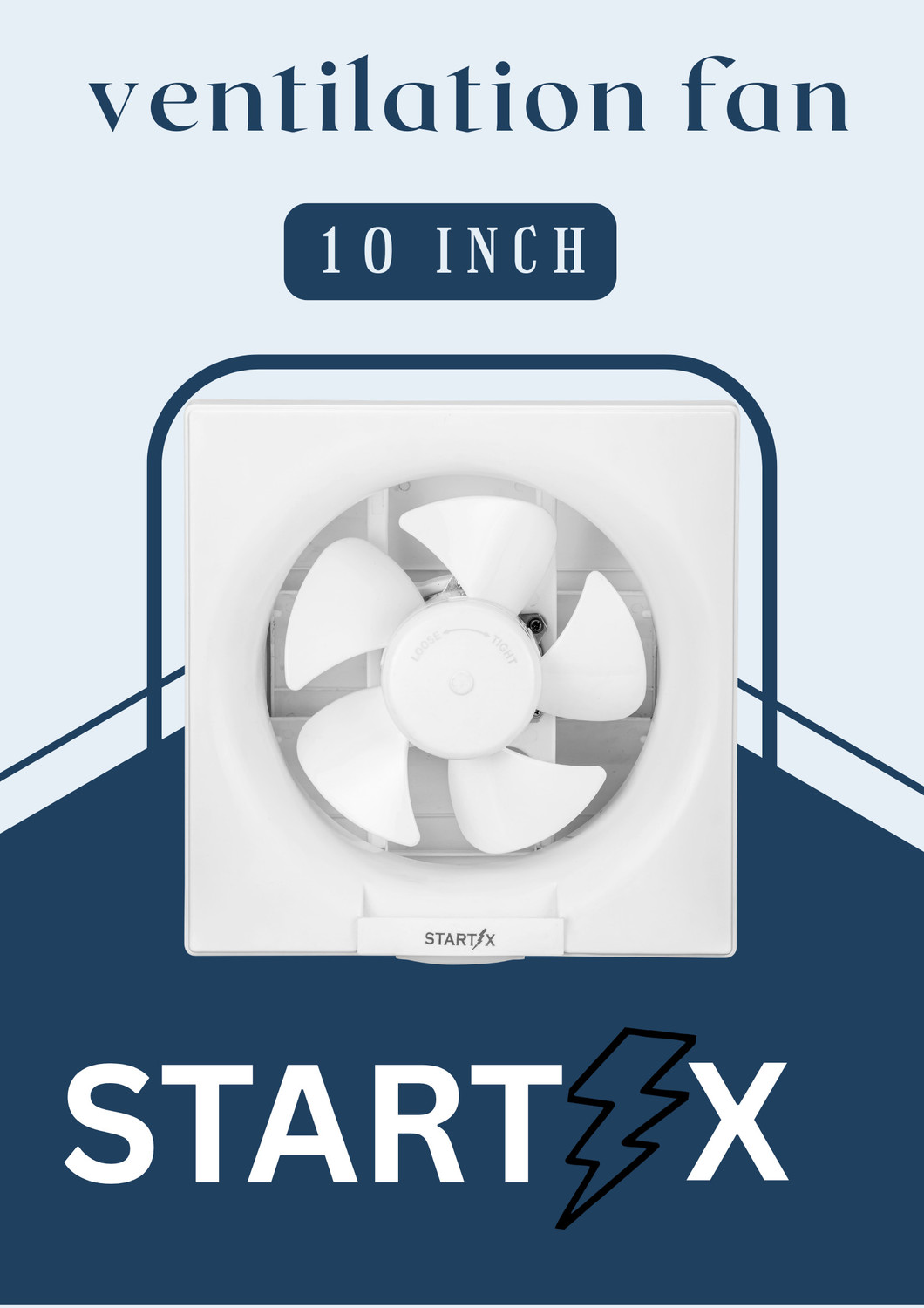 Image of STARTX 10-Inch High-Speed Ventilation Fan | High Speed | Low Noise | Energy Efficient 250 mm Exhaust Fan