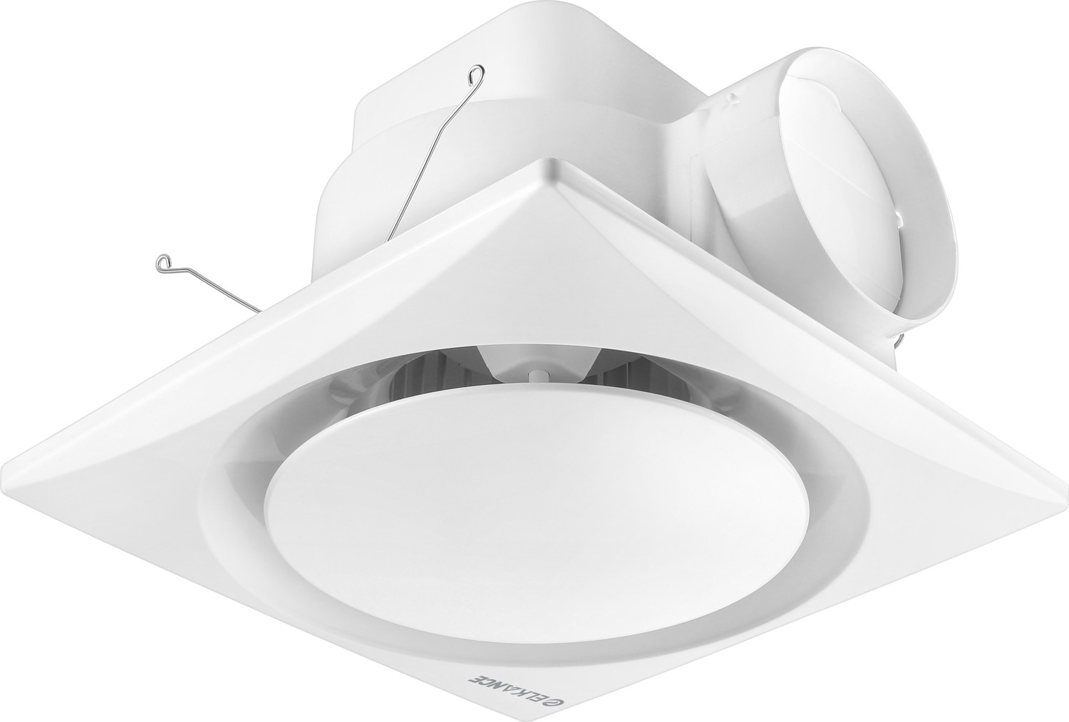 Image of ELKANCE Swirl Ceiling Ventilation Fan | Dust Protection | Kitchen Use | Bathroom Use 200 mm Exhaust Fan (White)