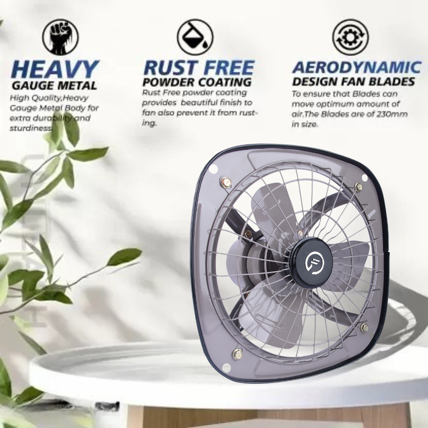 Image of WeGREET Reversible 2 in 1 | High Speed 9 inch For Kitchen, Bathroom, Home & Office 225 mm Exhaust Fan
