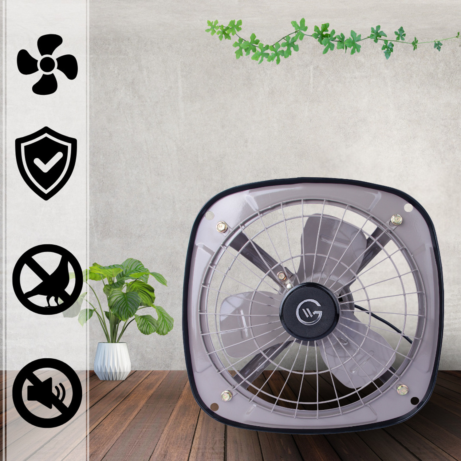 Image of WeGREET Reversible 2 in 1 | High Speed 9 inch For Kitchen, Bathroom, Home & Office 225 mm Exhaust Fan