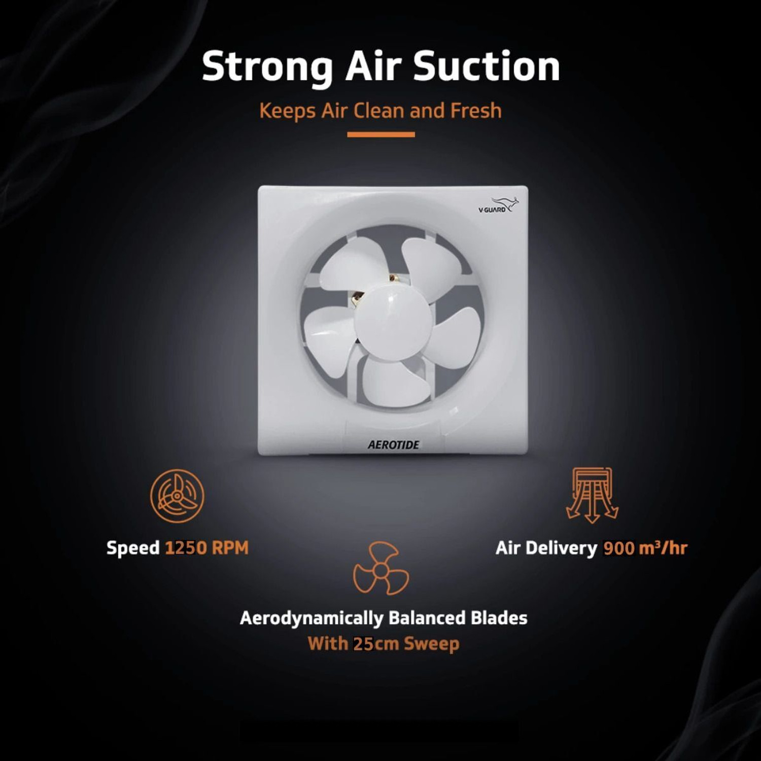 Image of V-Guard Aerotide 10 250 mm Exhaust Fan