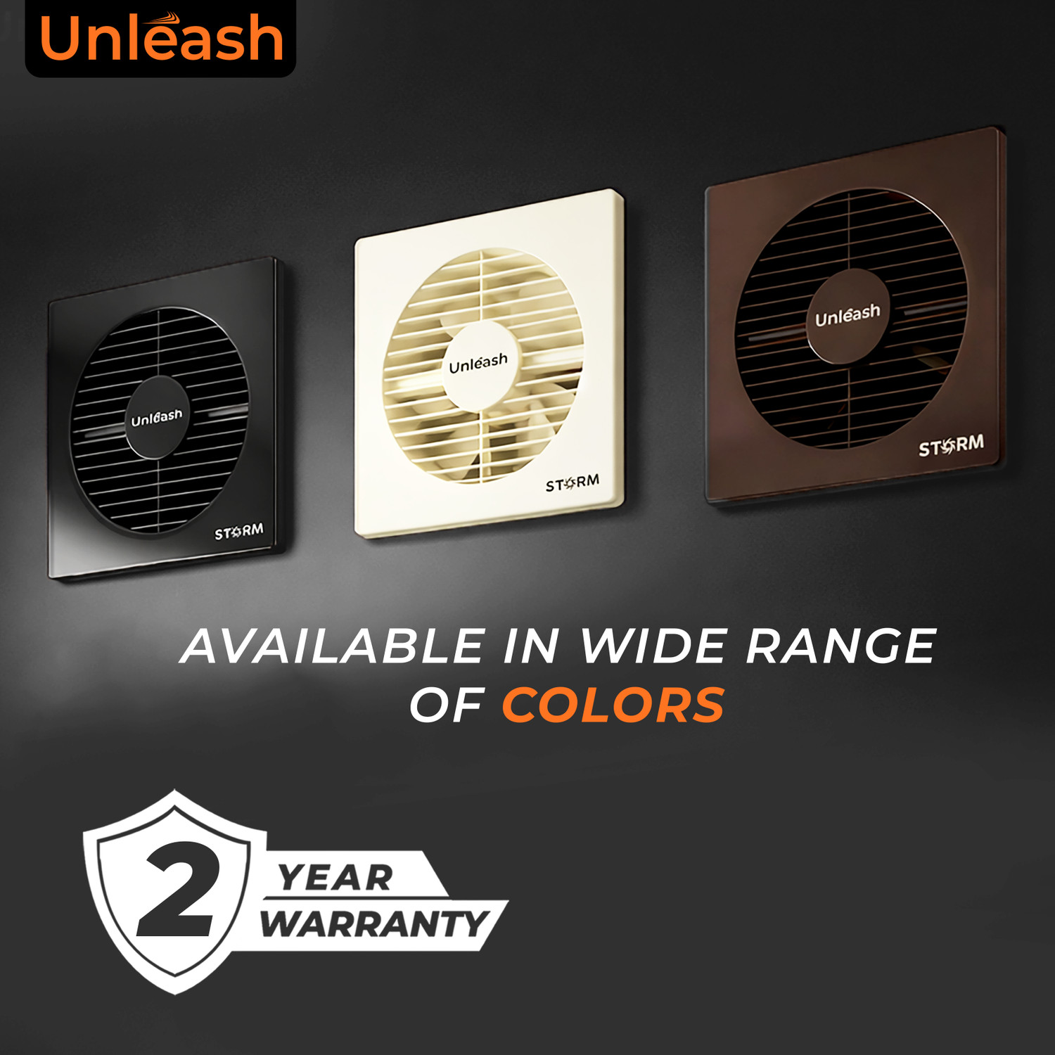 Image of unleash Storm 8 inch Exhaust | High Speed | Low Noise | Energy Efficient 200 mm Exhaust Fan