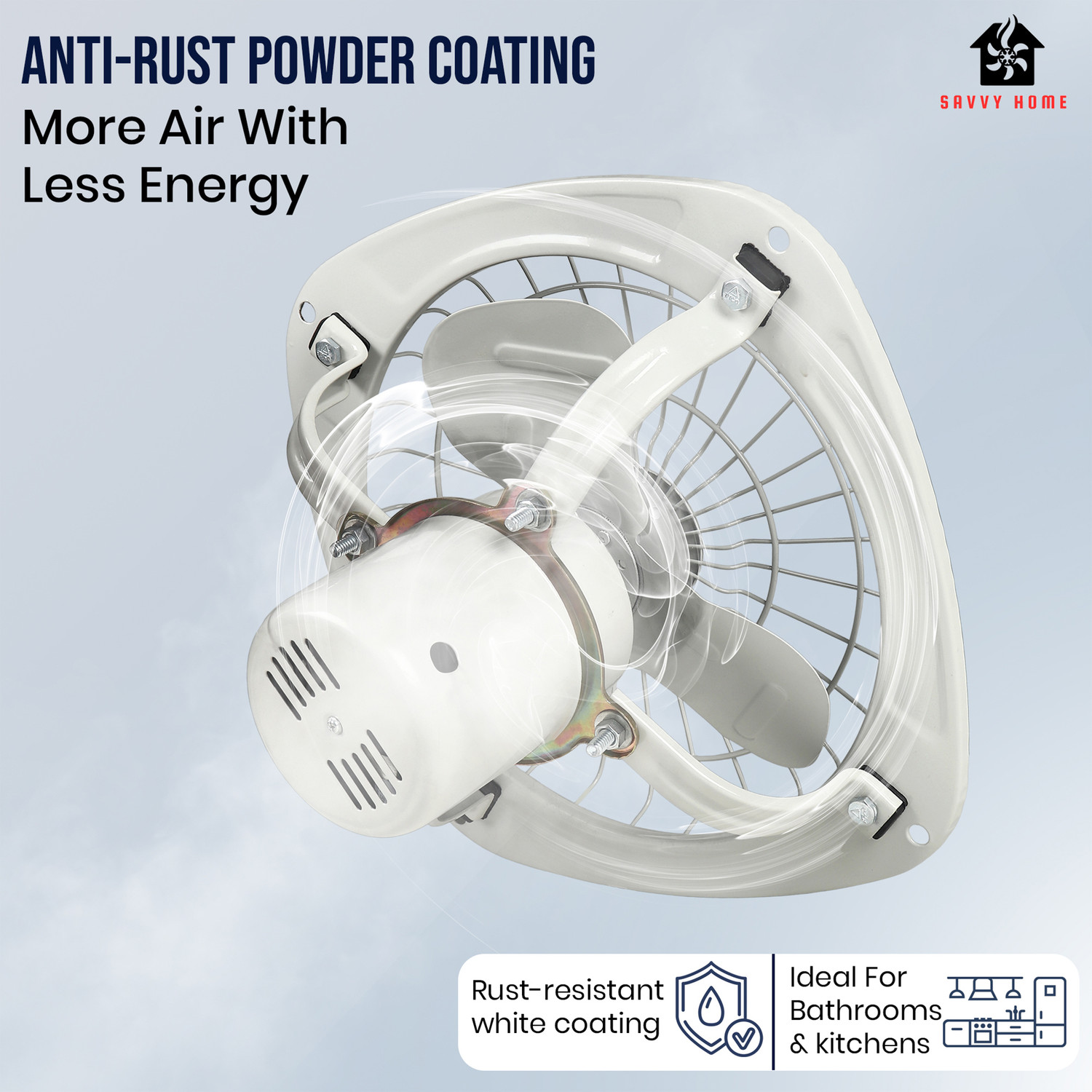 Image of Savvy Home 9 Inch Ultra High | High Speed | 100% Copper Motor | Rust Proof 230 mm Exhaust Fan