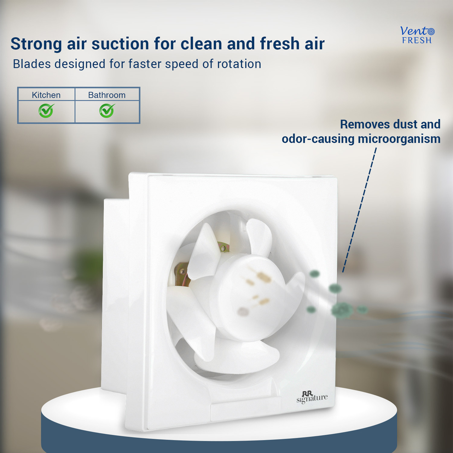 Image of RR Vento Fresh | High Speed | Kitchen Use | Bathroom Use 200 mm Exhaust Fan