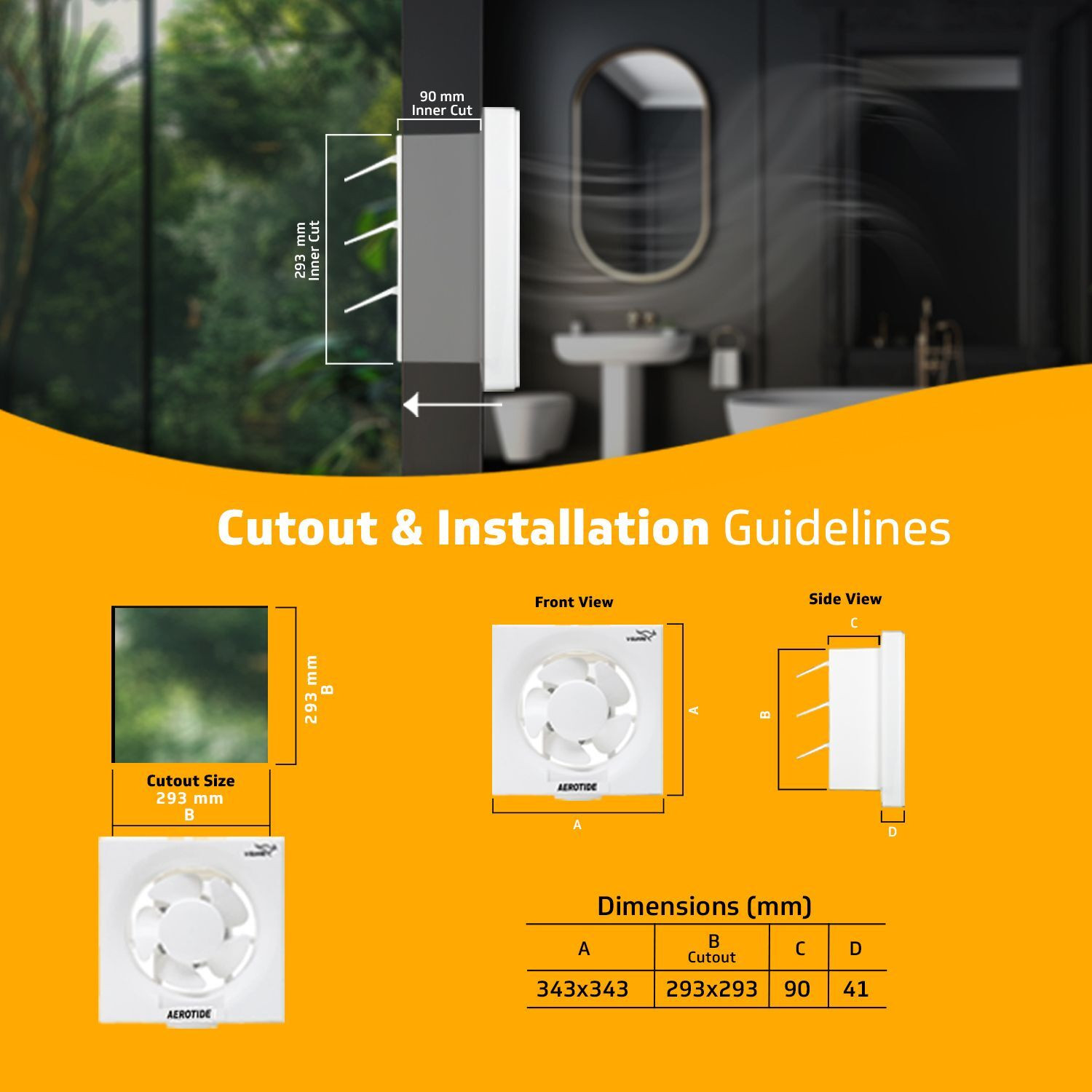 Image of V-Guard Aerotide 10 250 mm Exhaust Fan