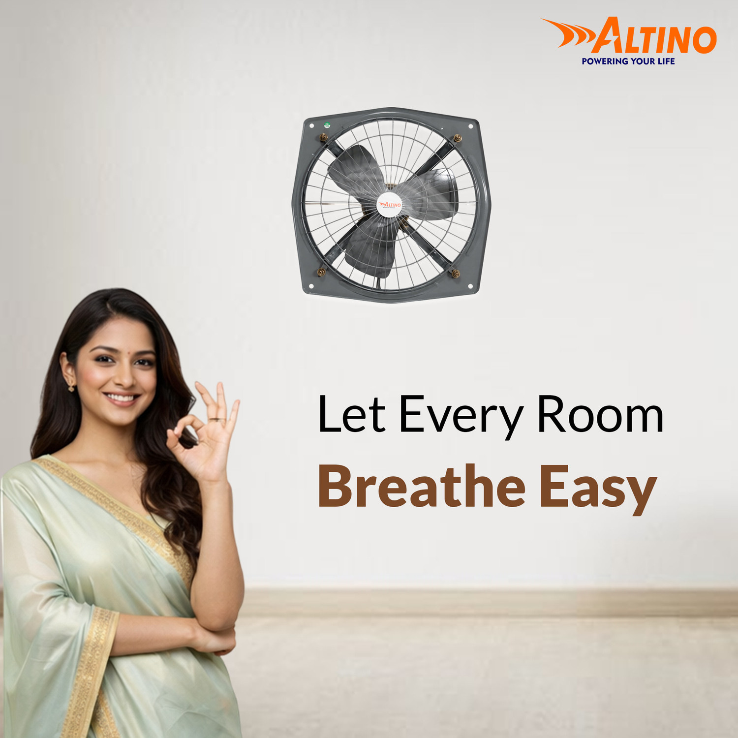 Image of ALTINO 12 inch | Rust Proof | Dust Protection | Kitchen Use 300 mm Exhaust Fan