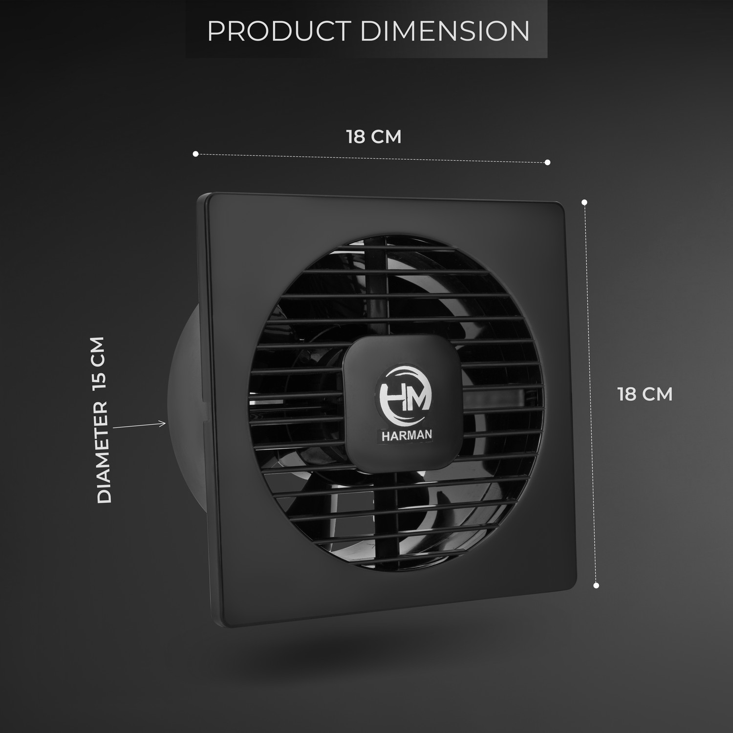 Image of HM PURE COPPER MOTOR 6 | Low Noise | Silent Operation | Copper Motor 150 mm Exhaust Fan
