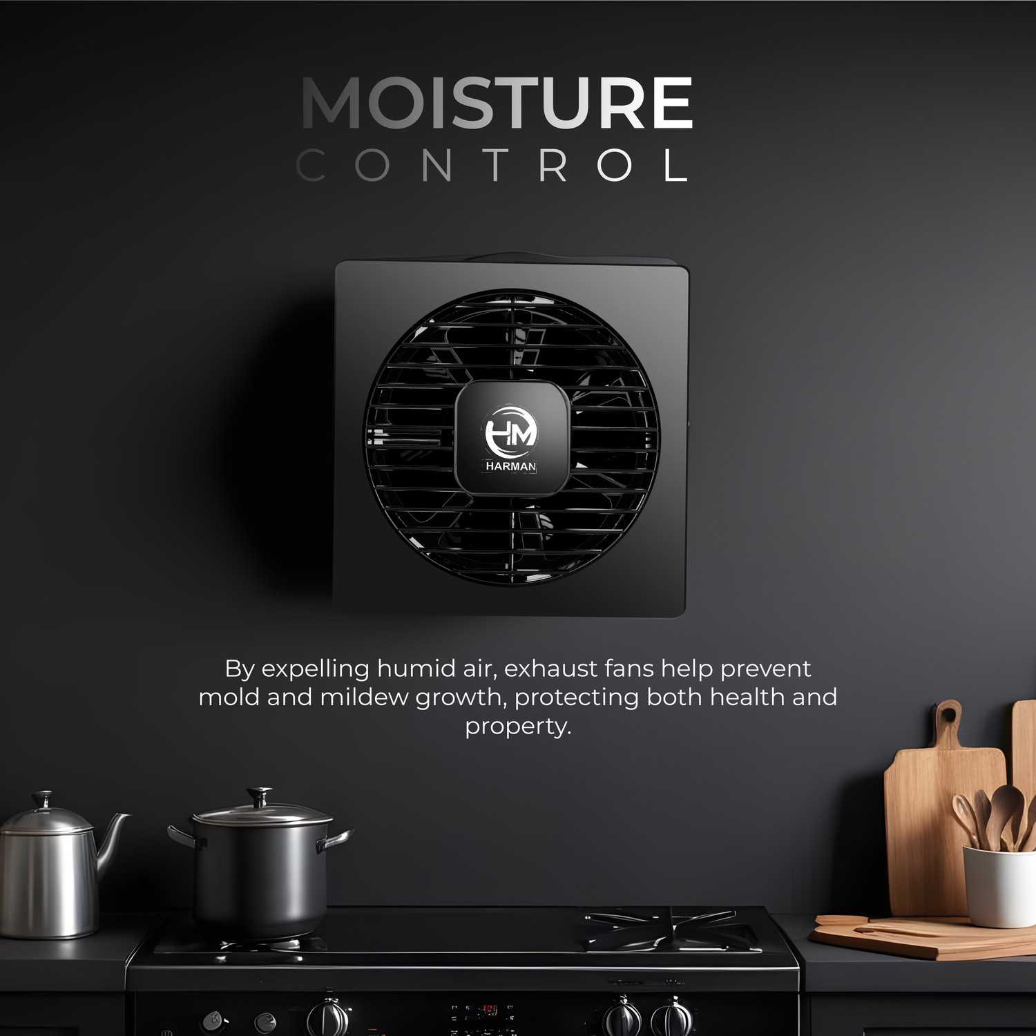 Image of HM PURE COPPER MOTOR 6 | Low Noise | Silent Operation | Copper Motor 150 mm Exhaust Fan